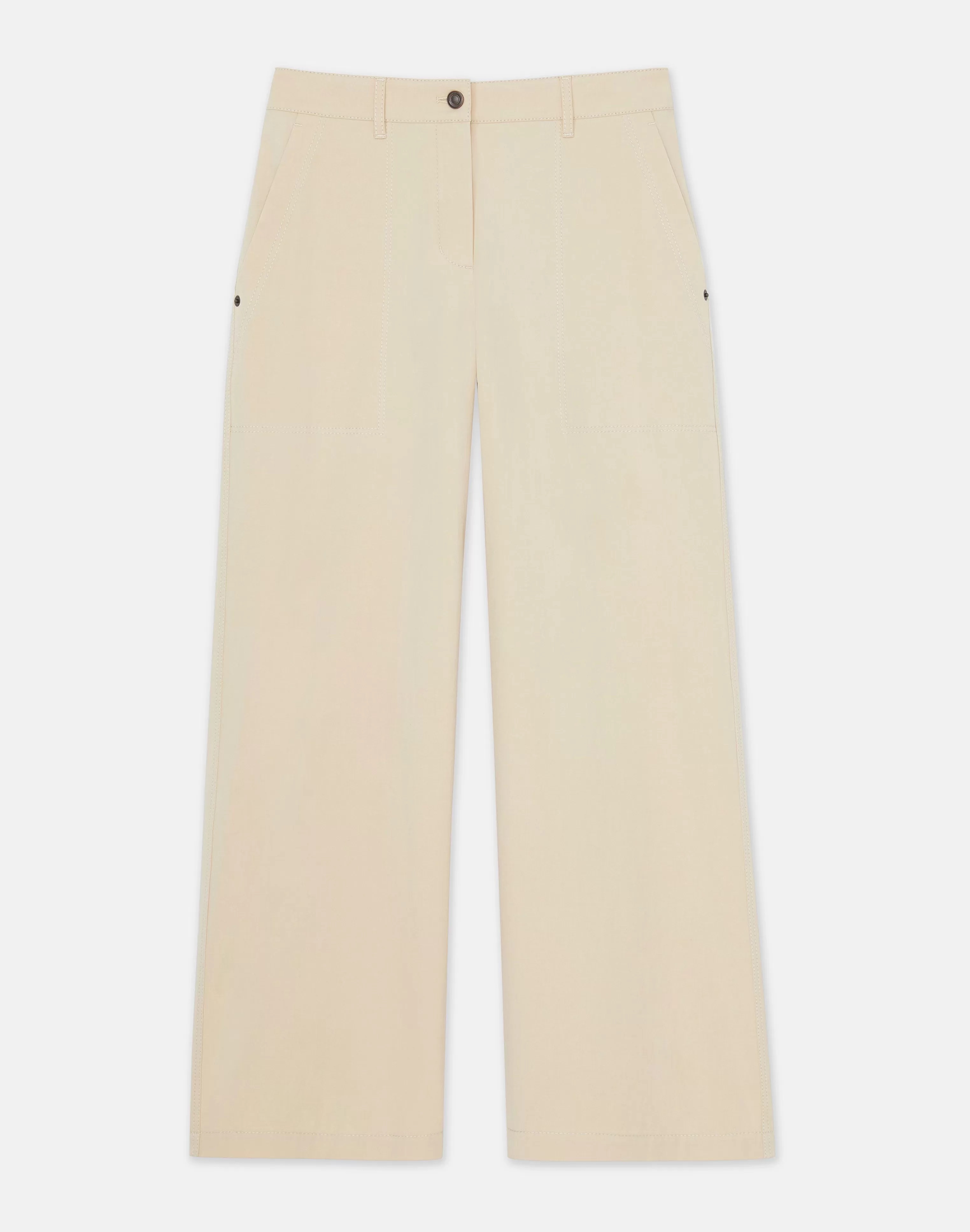 Bi-Stretch Pima Cotton Fulton Cropped Pant<Lafayette 148 New York Cheap