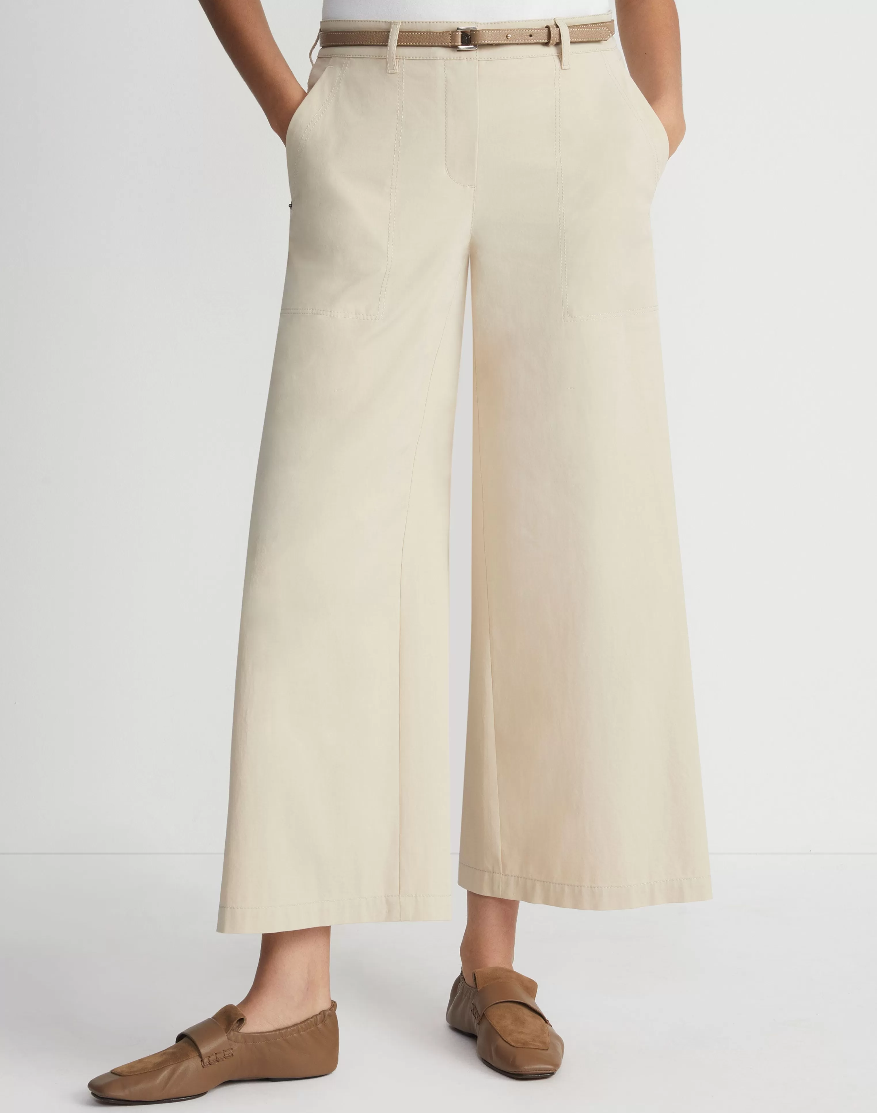 Bi-Stretch Pima Cotton Fulton Cropped Pant<Lafayette 148 New York Cheap