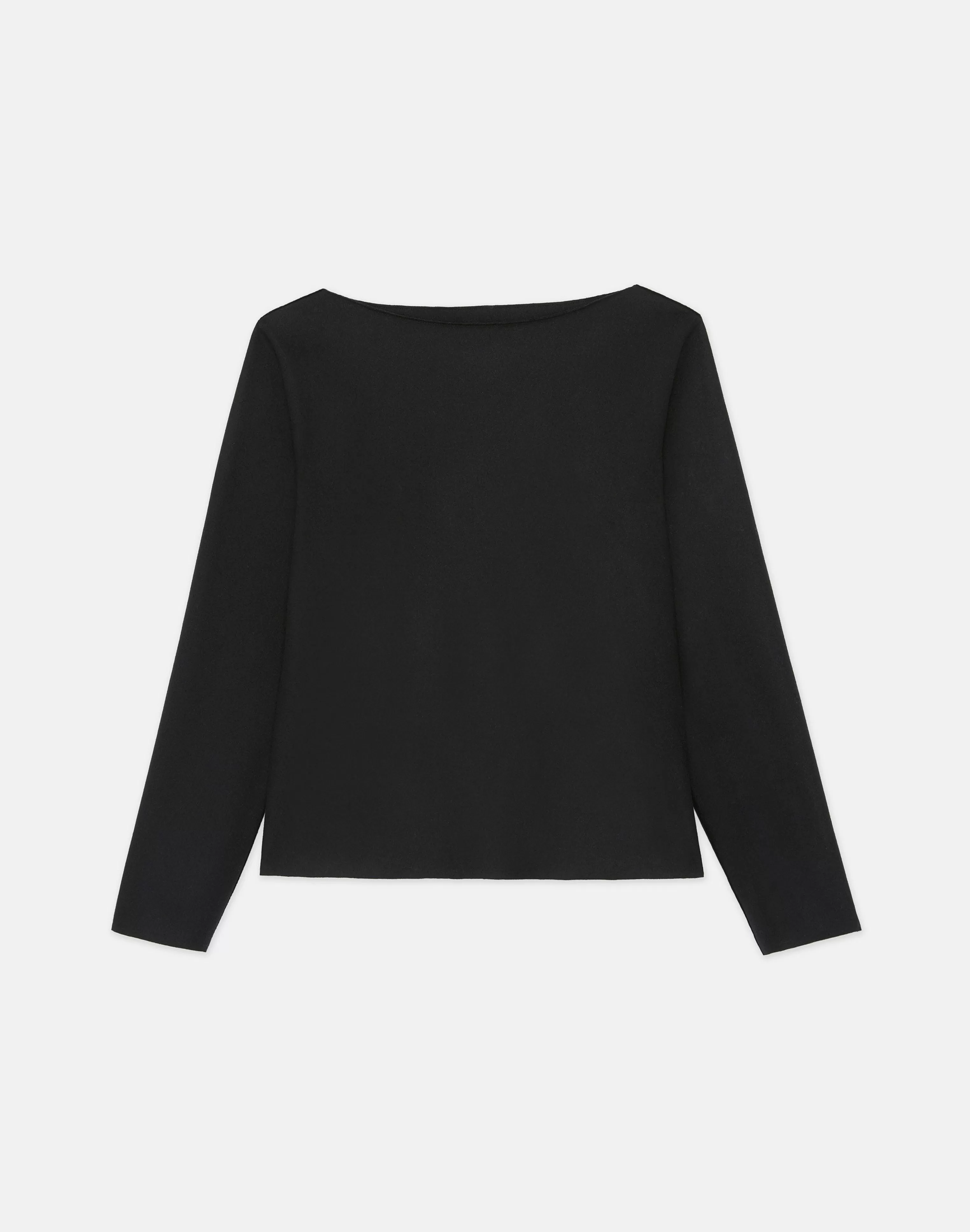 Boiled Wool-Cashmere Jersey Bateau Neck Top<Lafayette 148 New York Discount