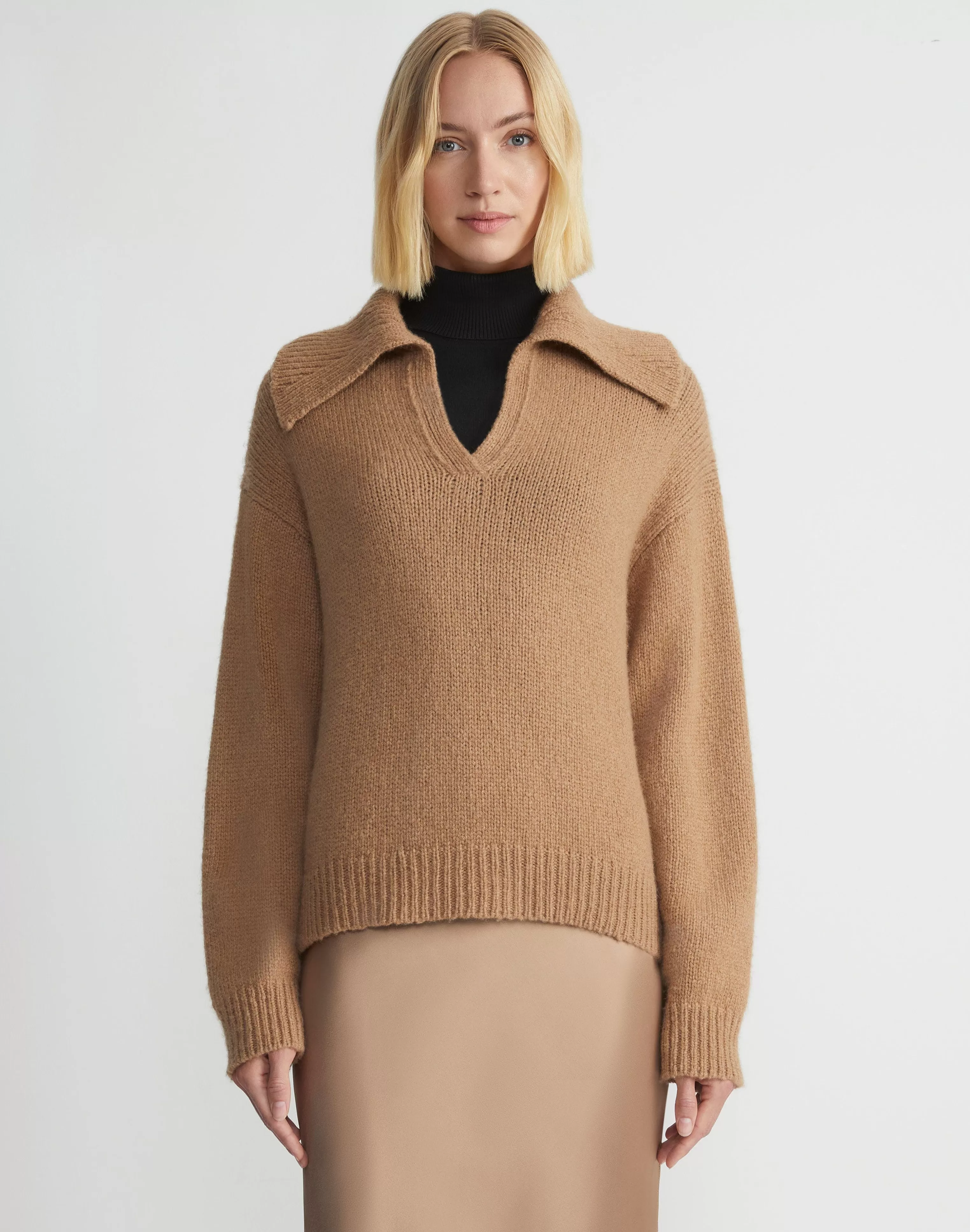 Hair Chainette Collared Sweater<Lafayette 148 New York New