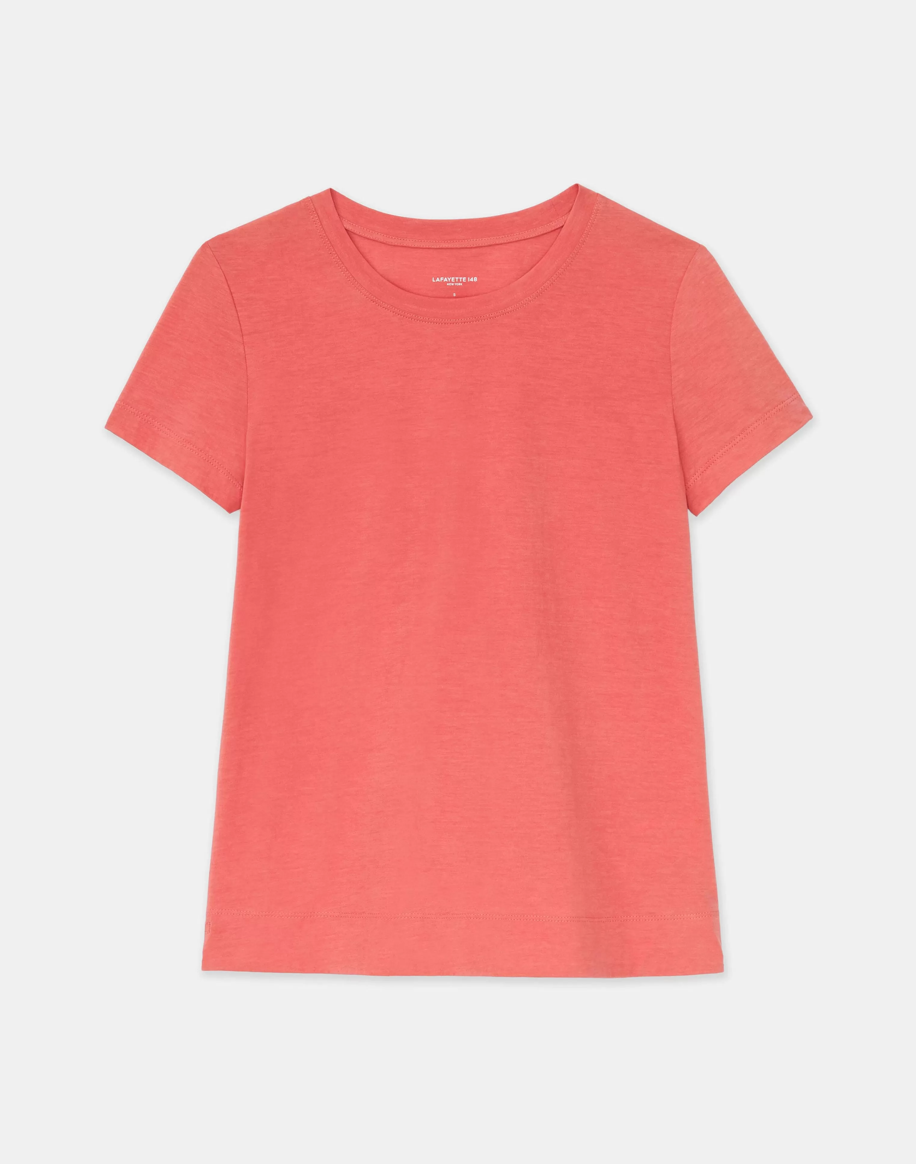 Cotton Jersey Modern Tee<Lafayette 148 New York Online