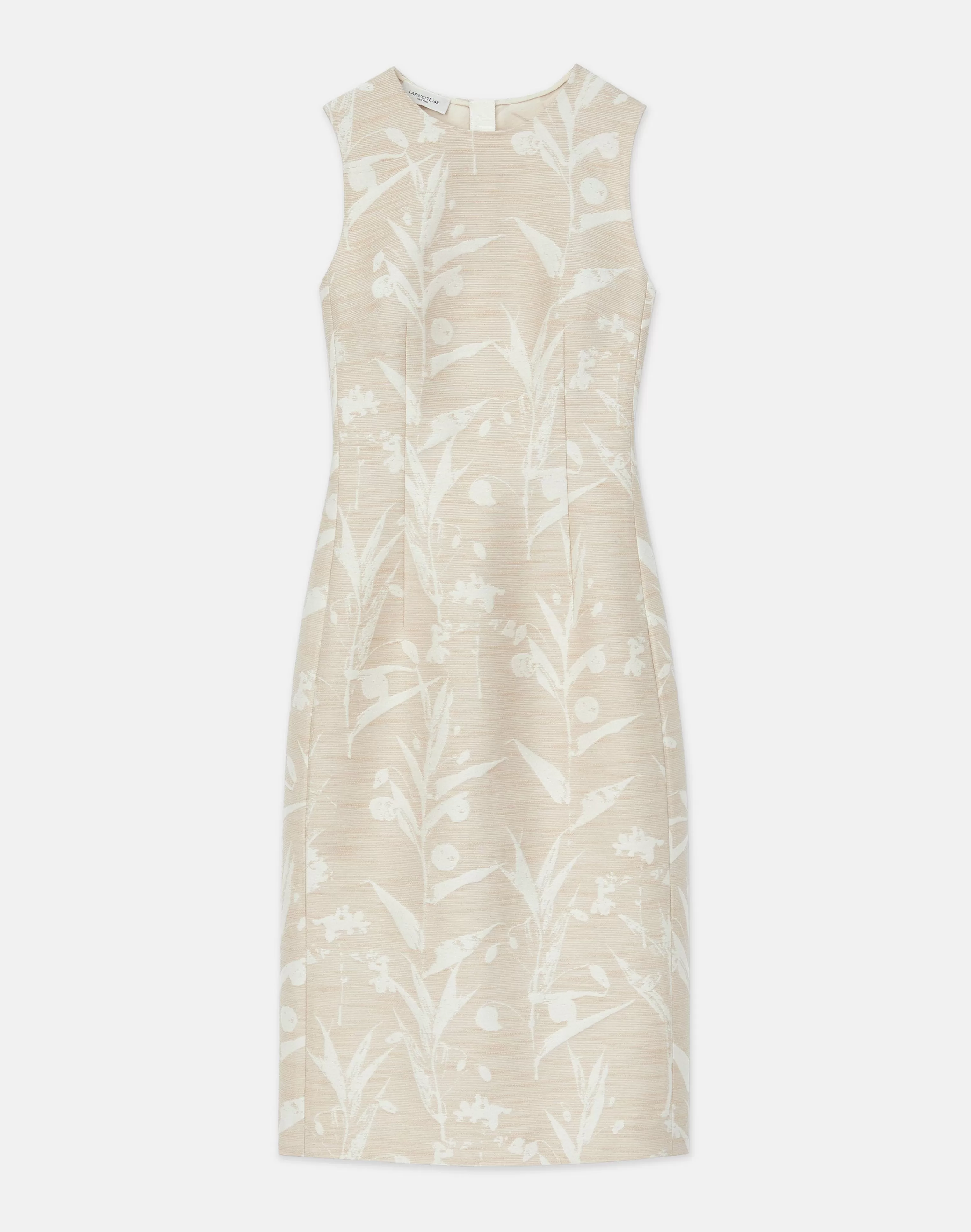 Eco Flora Jacquard Cotton-Silk Sheath Dress<Lafayette 148 New York Discount