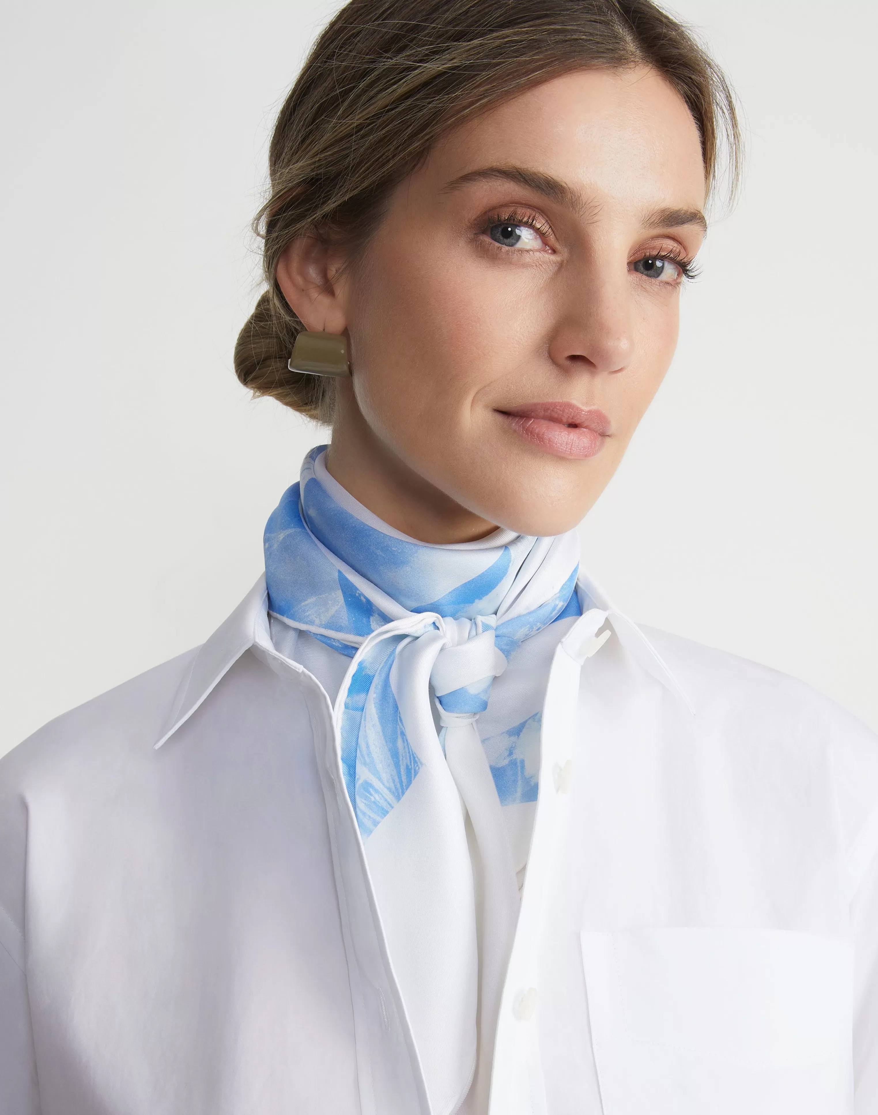 Eco Flora Print Silk Scarf<Lafayette 148 New York Hot