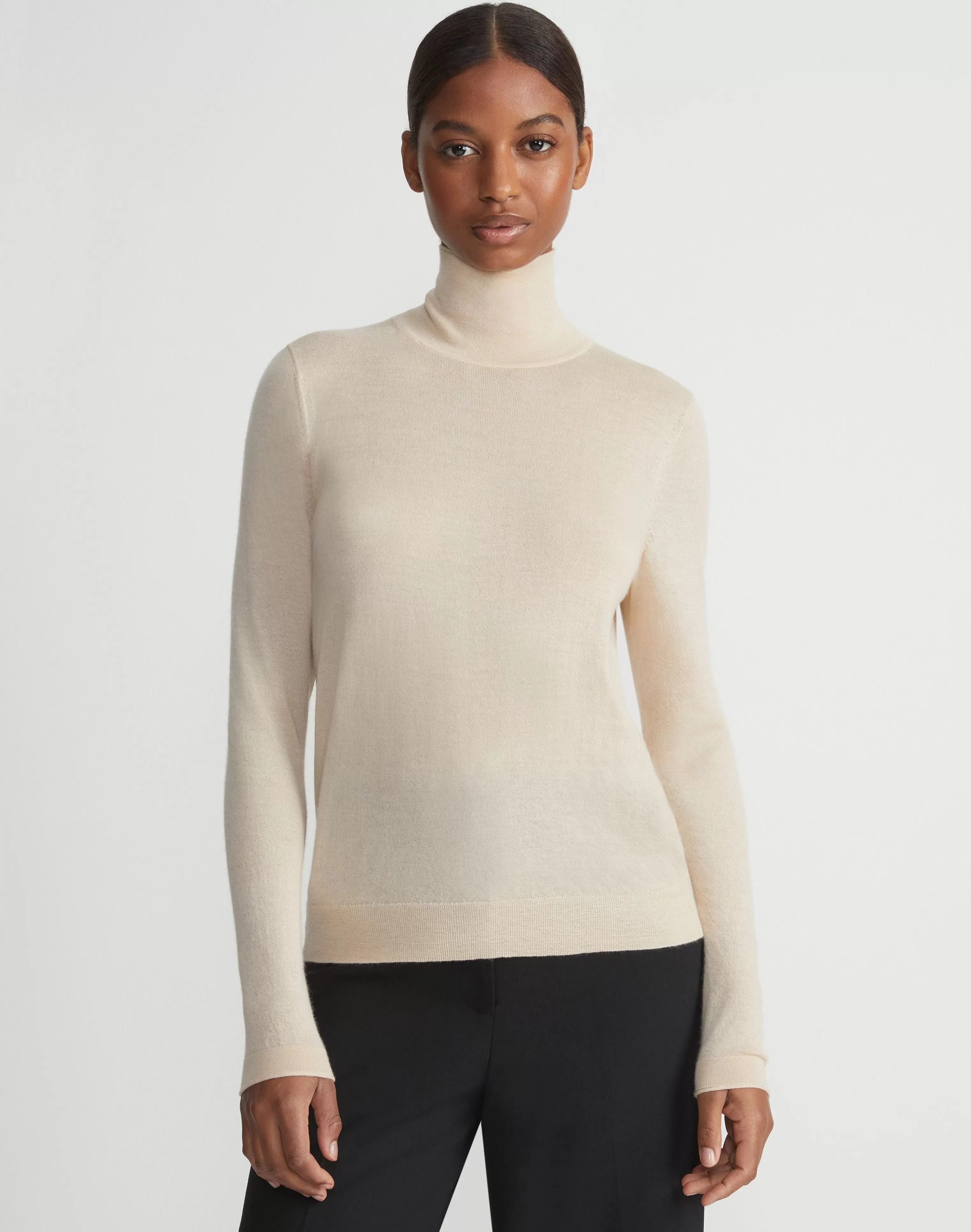 Fine Gauge Cashmere Stand Collar Sweater<Lafayette 148 New York Discount