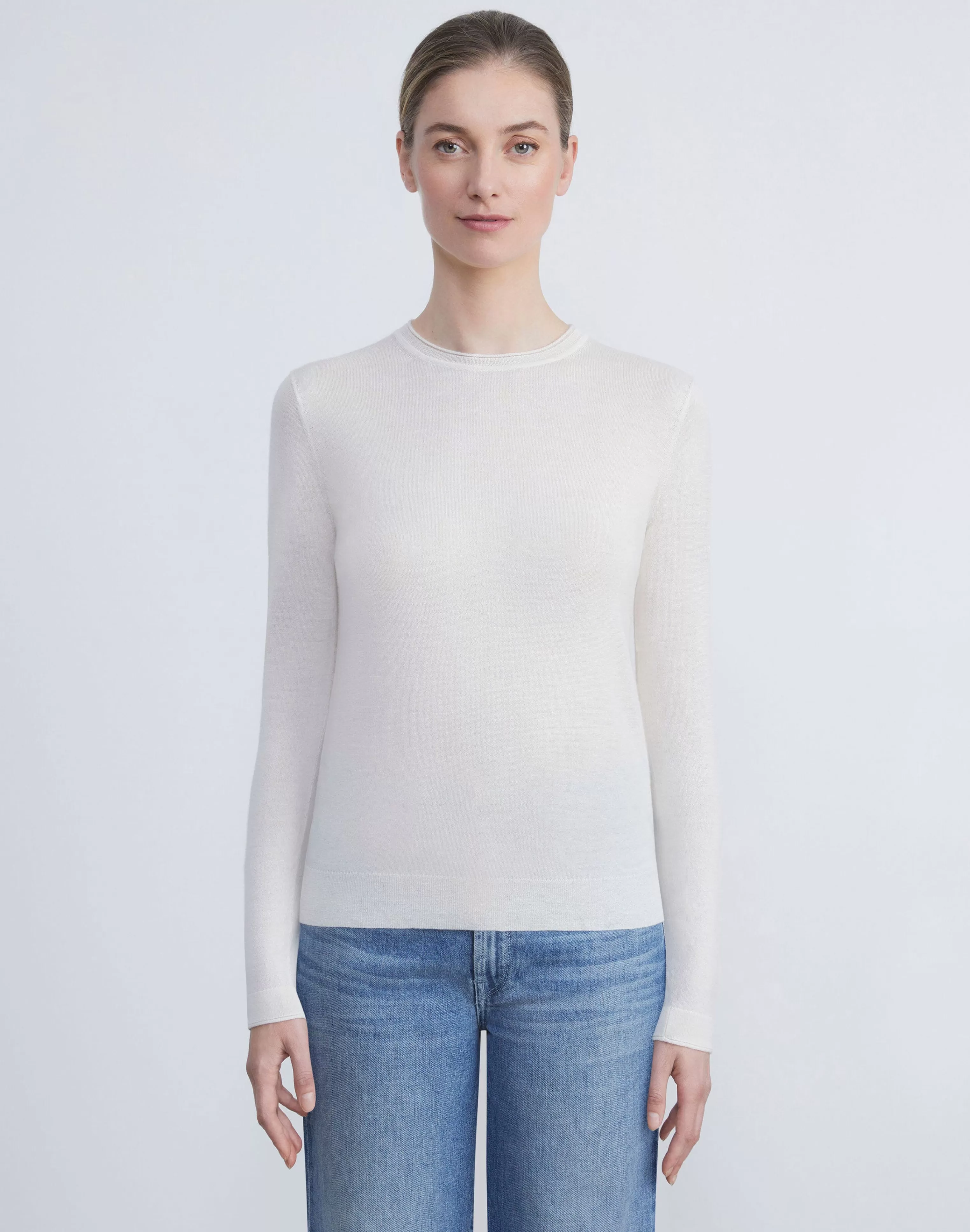 Fine Gauge Cashmere Sweater<Lafayette 148 New York Discount