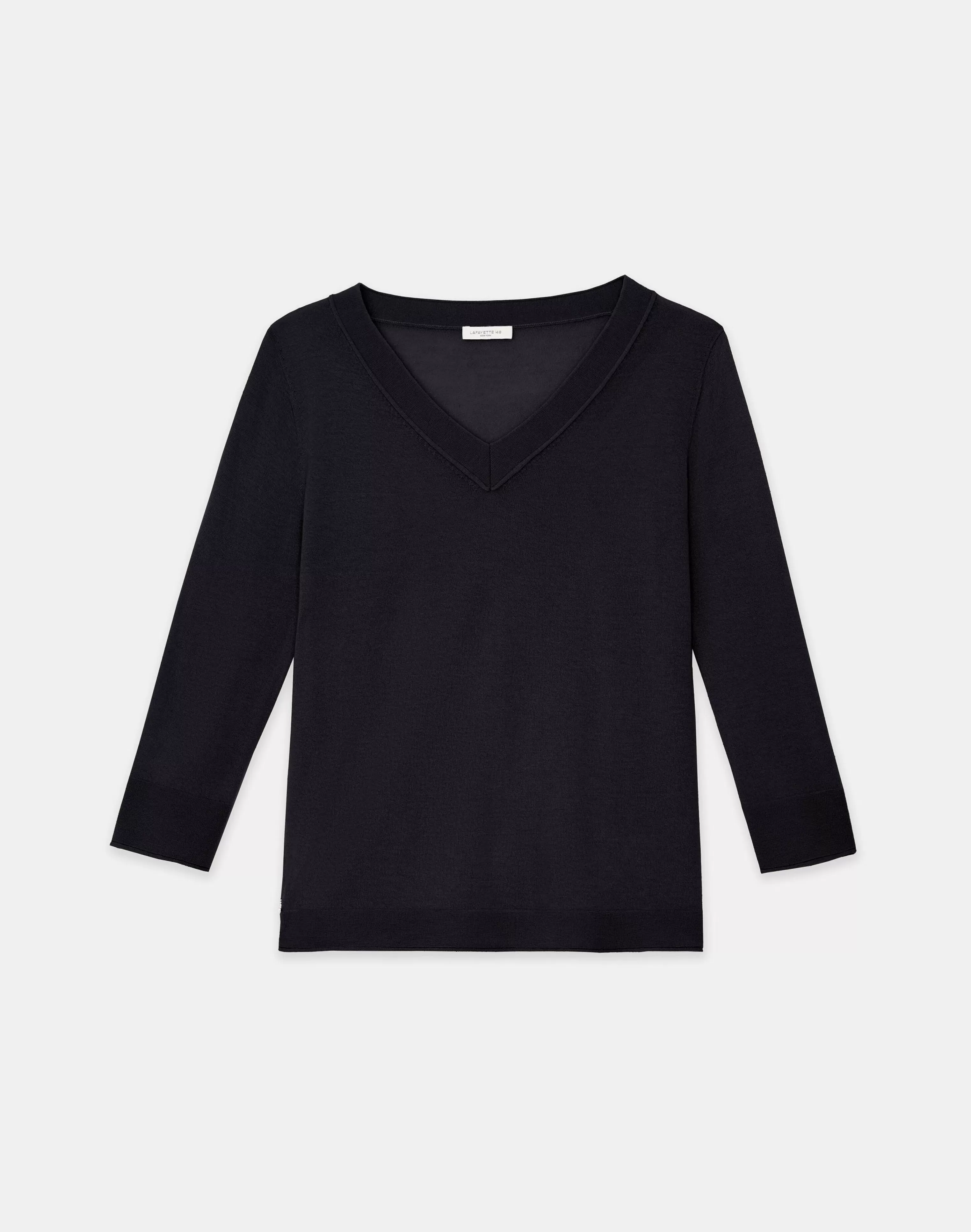 Fine Gauge Cashmere V-Neck Sweater<Lafayette 148 New York Shop