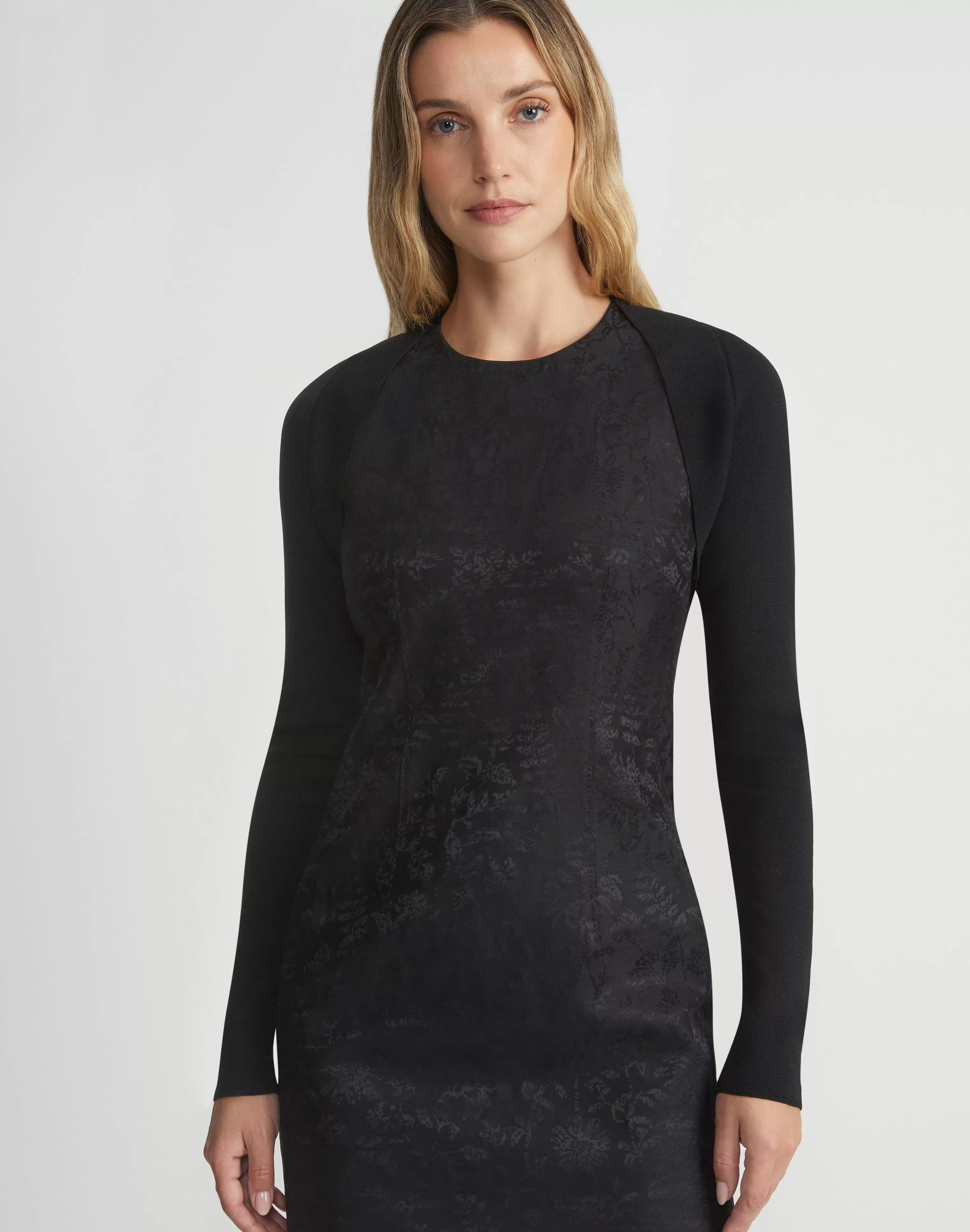 Finespun Voile Ponti Stitch Shrug<Lafayette 148 New York Online