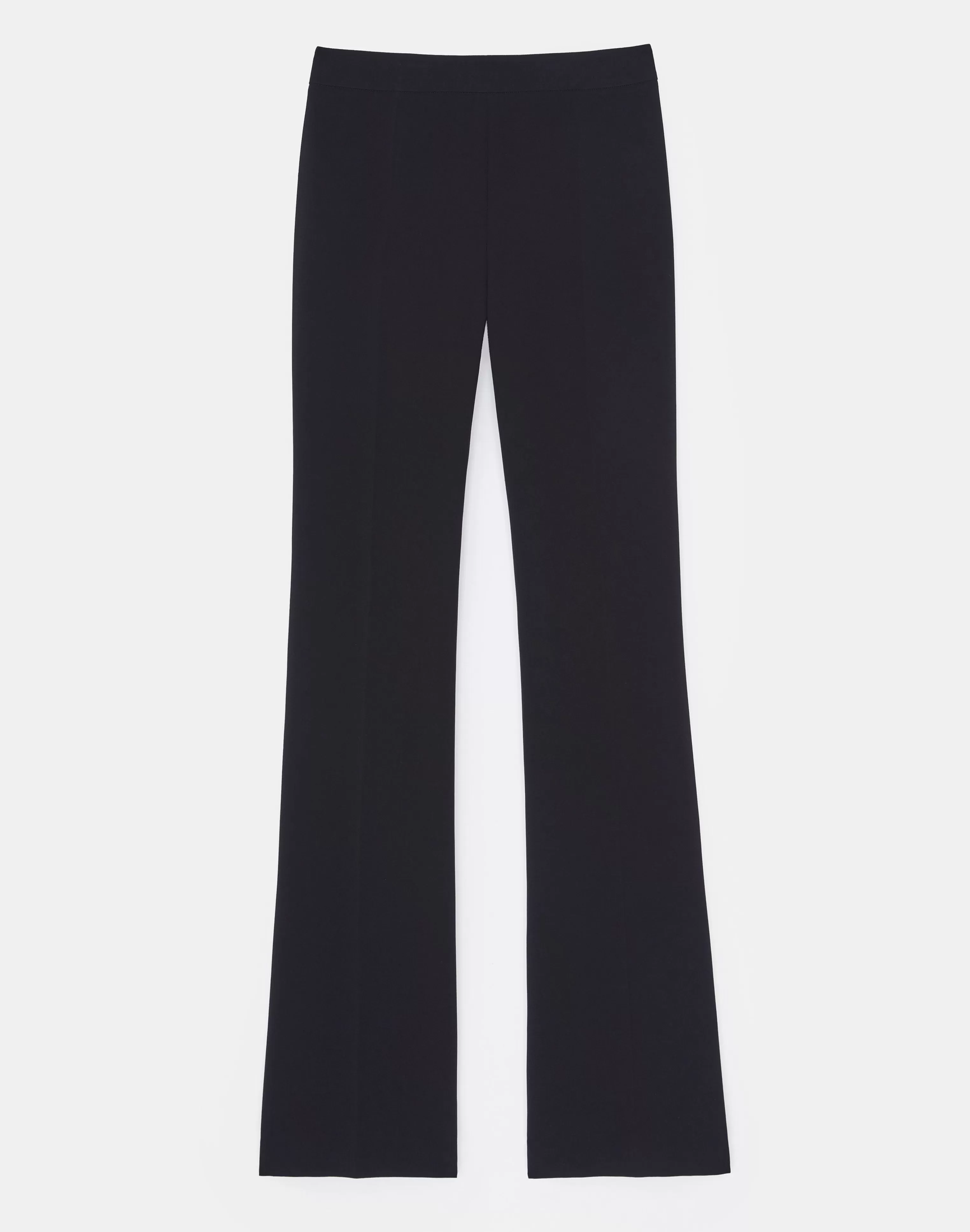 Finesse Crepe Gates Side-Zip Flared Pant<Lafayette 148 New York Shop