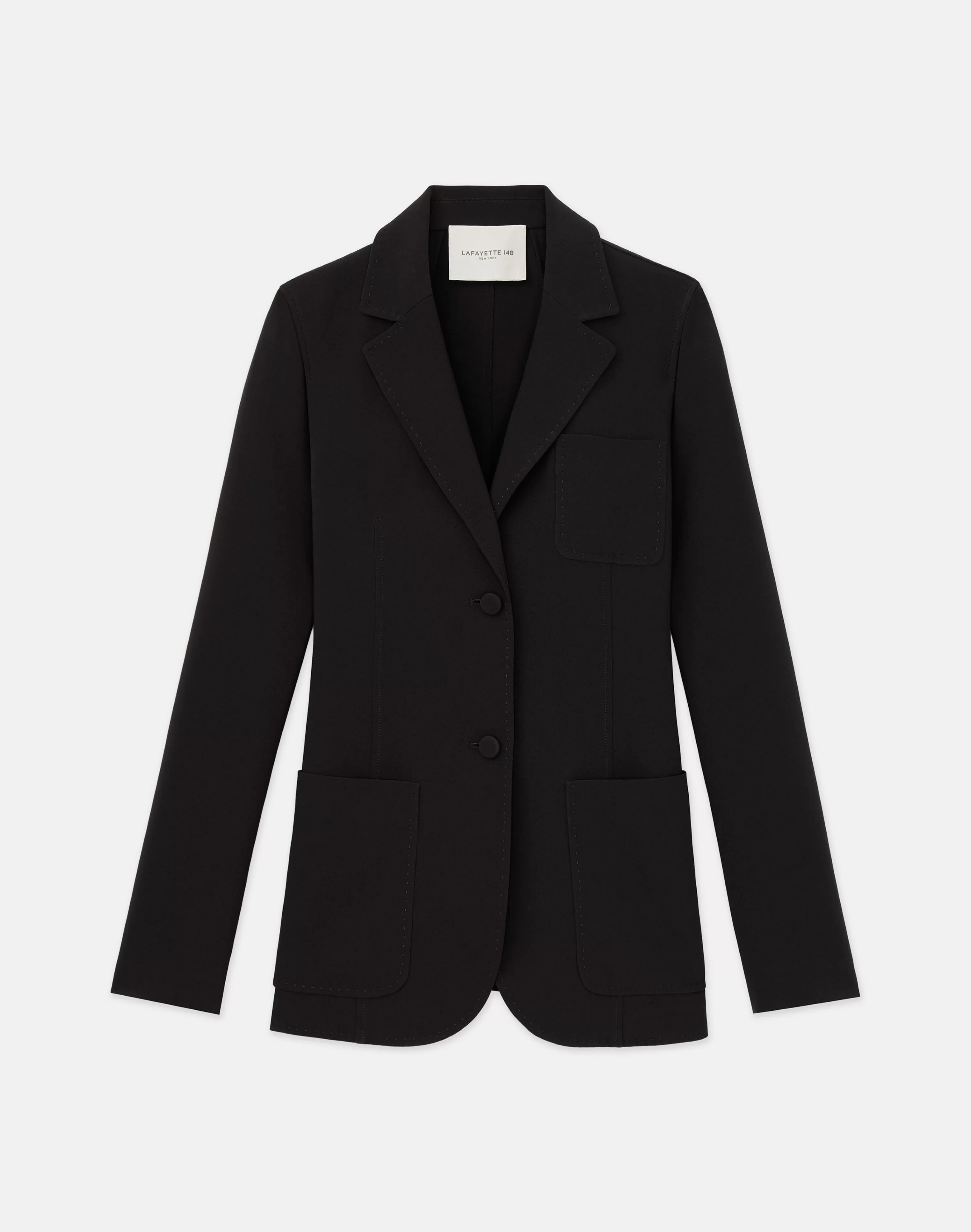 Finesse Crepe Three Pocket Blazer<Lafayette 148 New York Shop