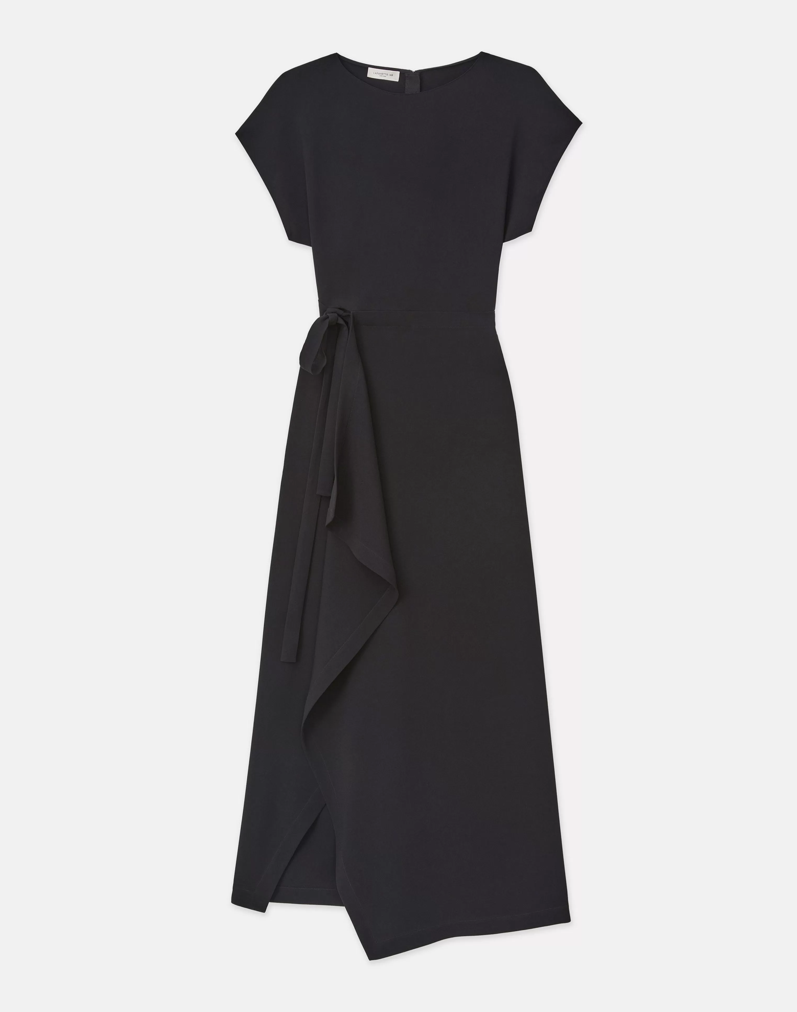 Finesse Crepe Tie Front Dress<Lafayette 148 New York Flash Sale