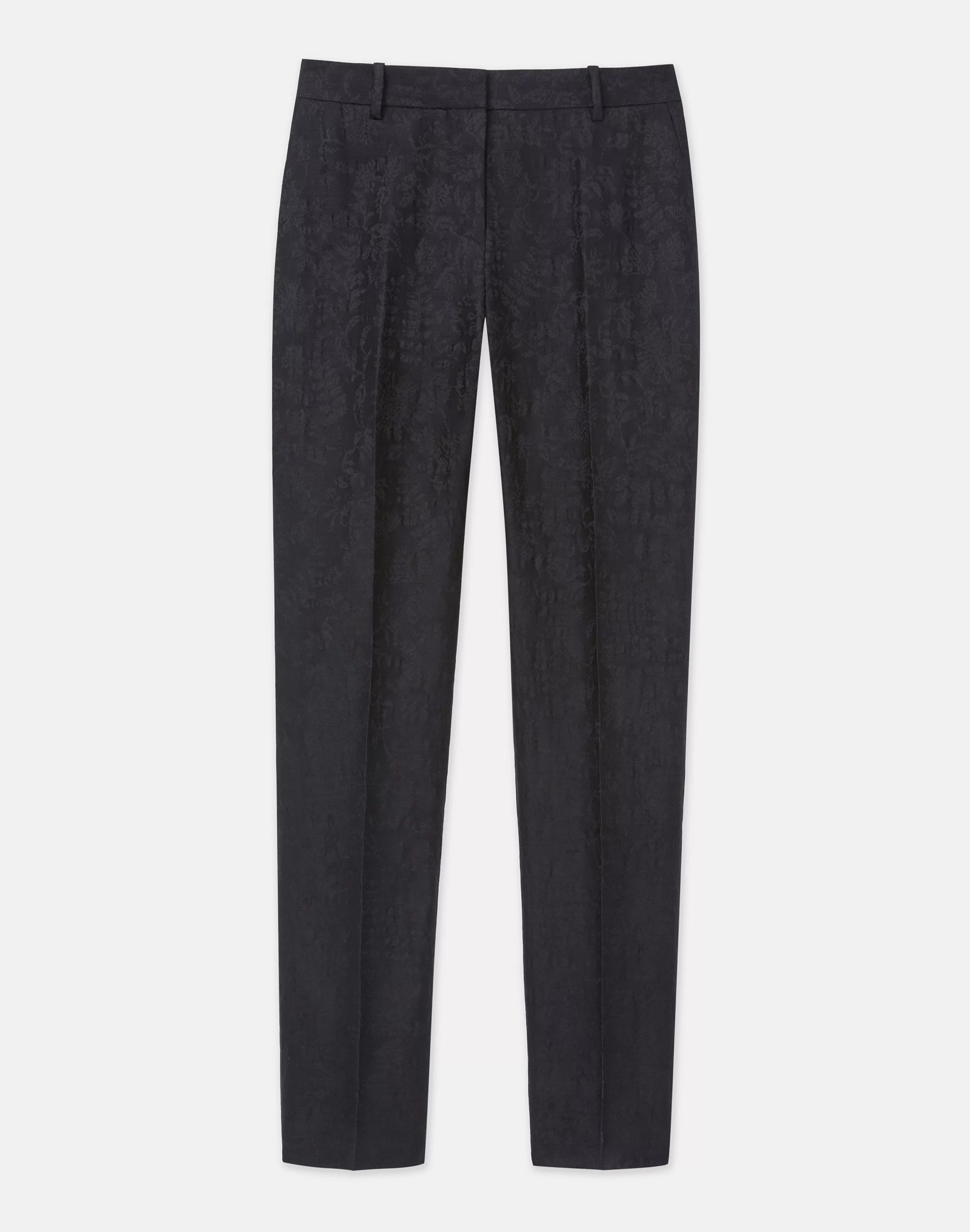 Flora Bloom Jacquard Wool-Silk Clinton Ankle Pant<Lafayette 148 New York Best