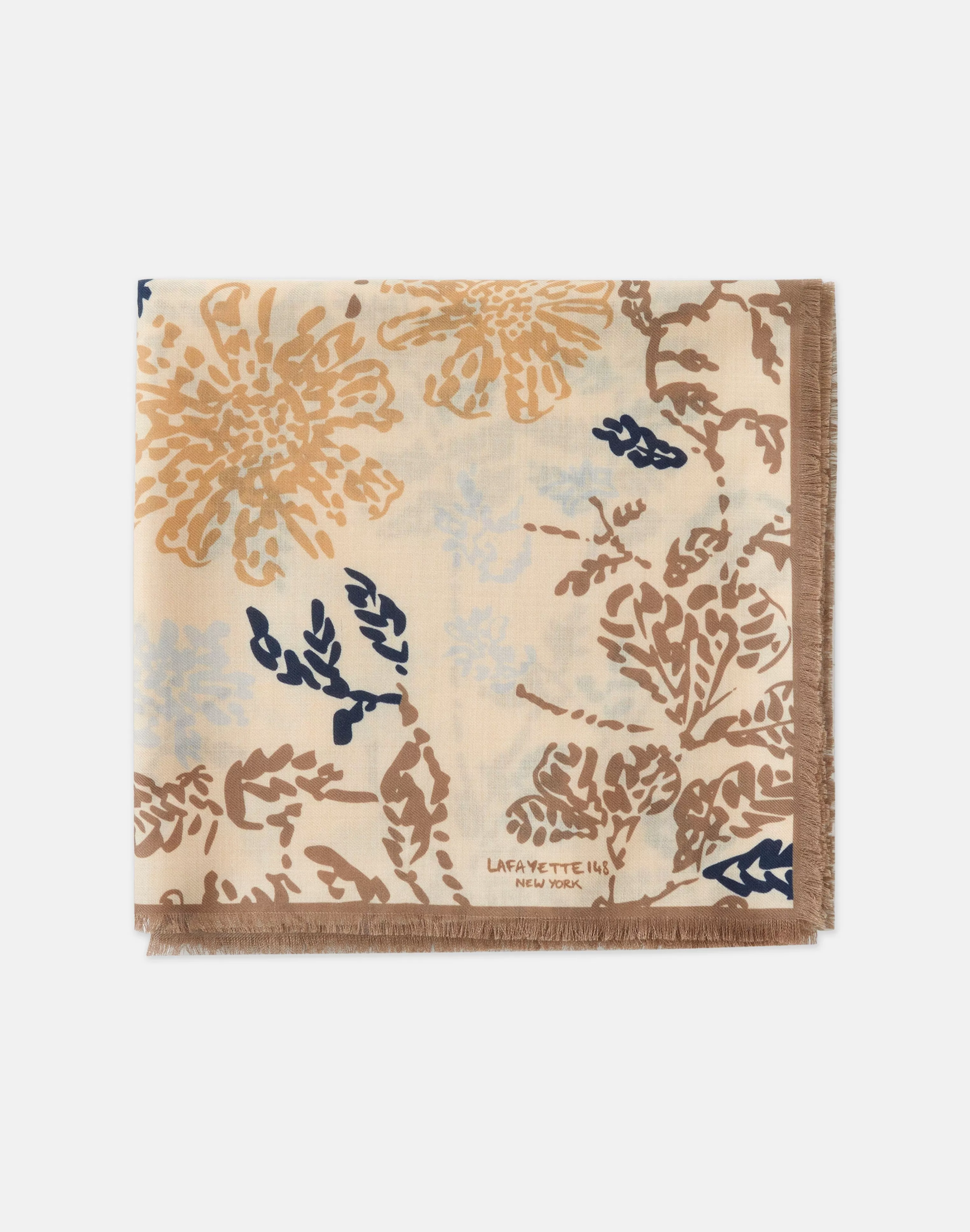 Flora Bloom Print Cashmere-Silk Scarf<Lafayette 148 New York Discount