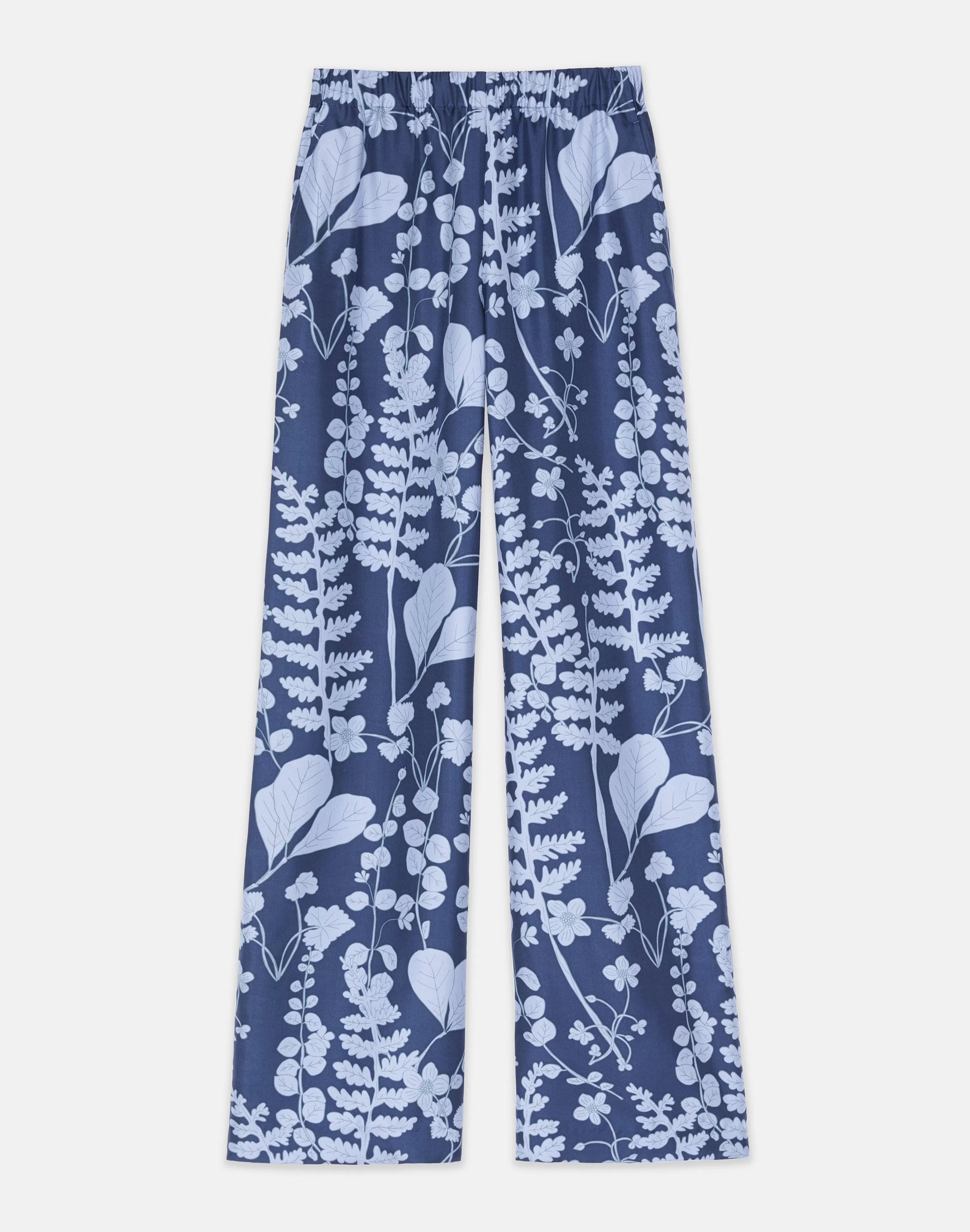 Flora Print Silk Twill Perry Pant<Lafayette 148 New York Online