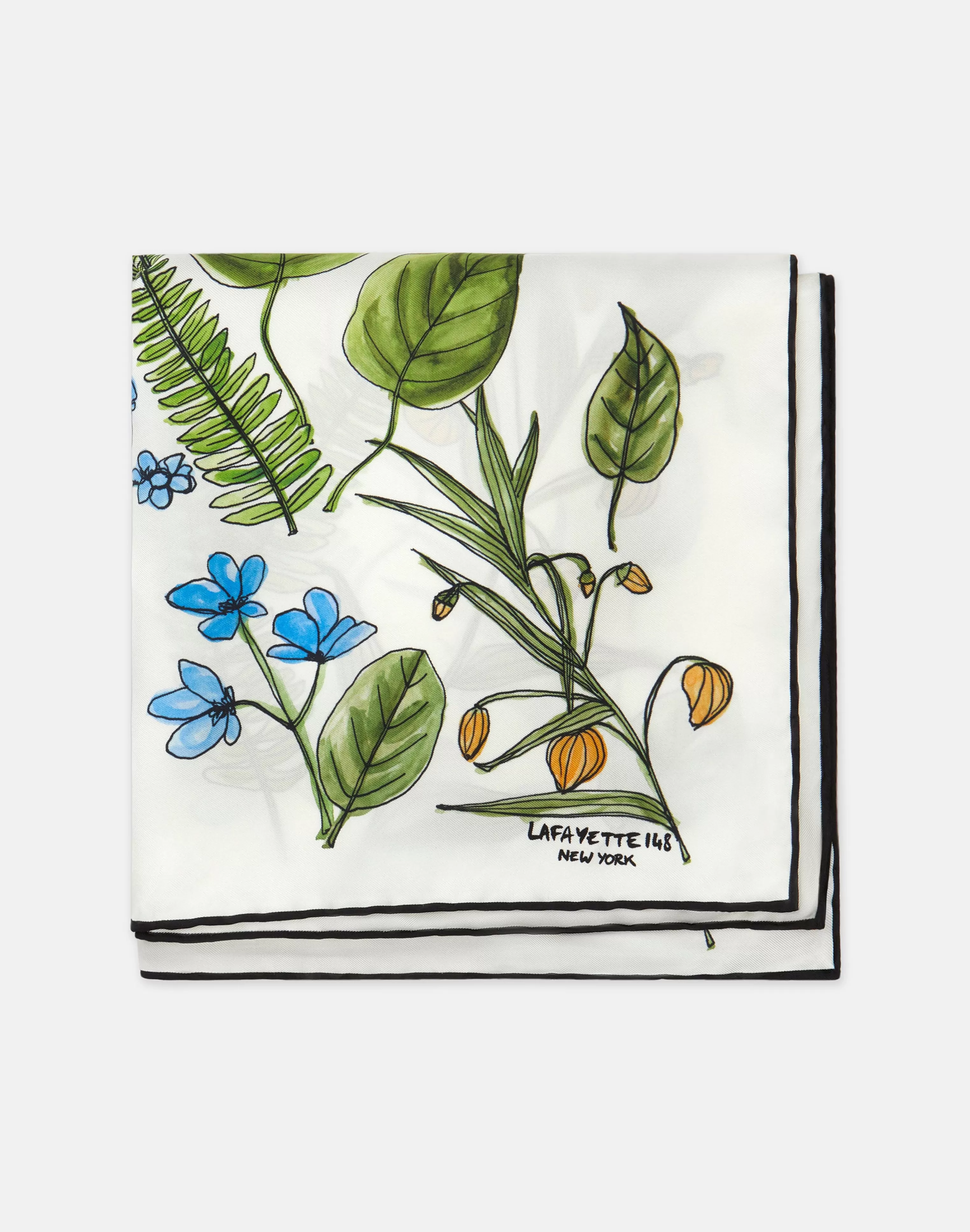 Gardens Of New York Print Silk Scarf<Lafayette 148 New York Flash Sale