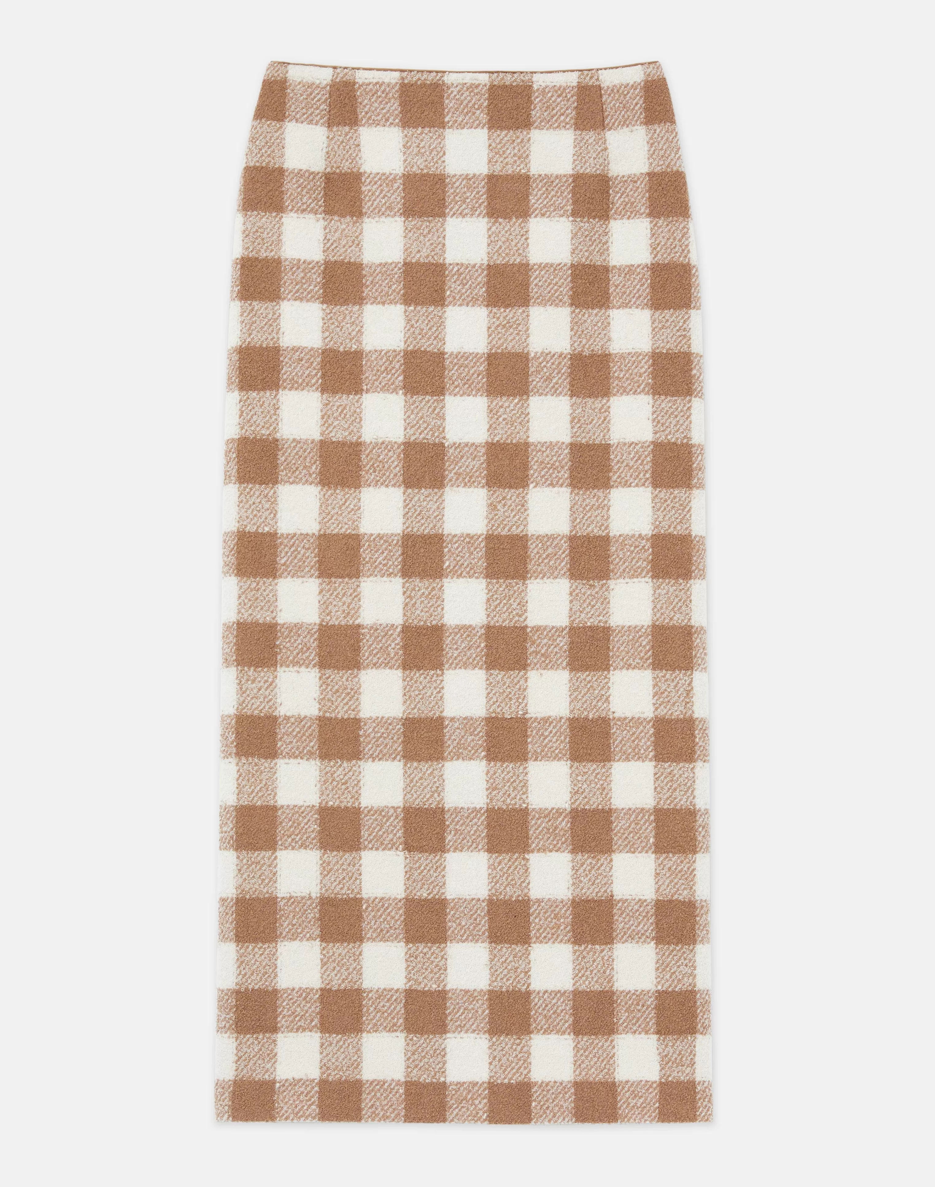 Gingham Wool Maxi Pencil Skirt<Lafayette 148 New York Best