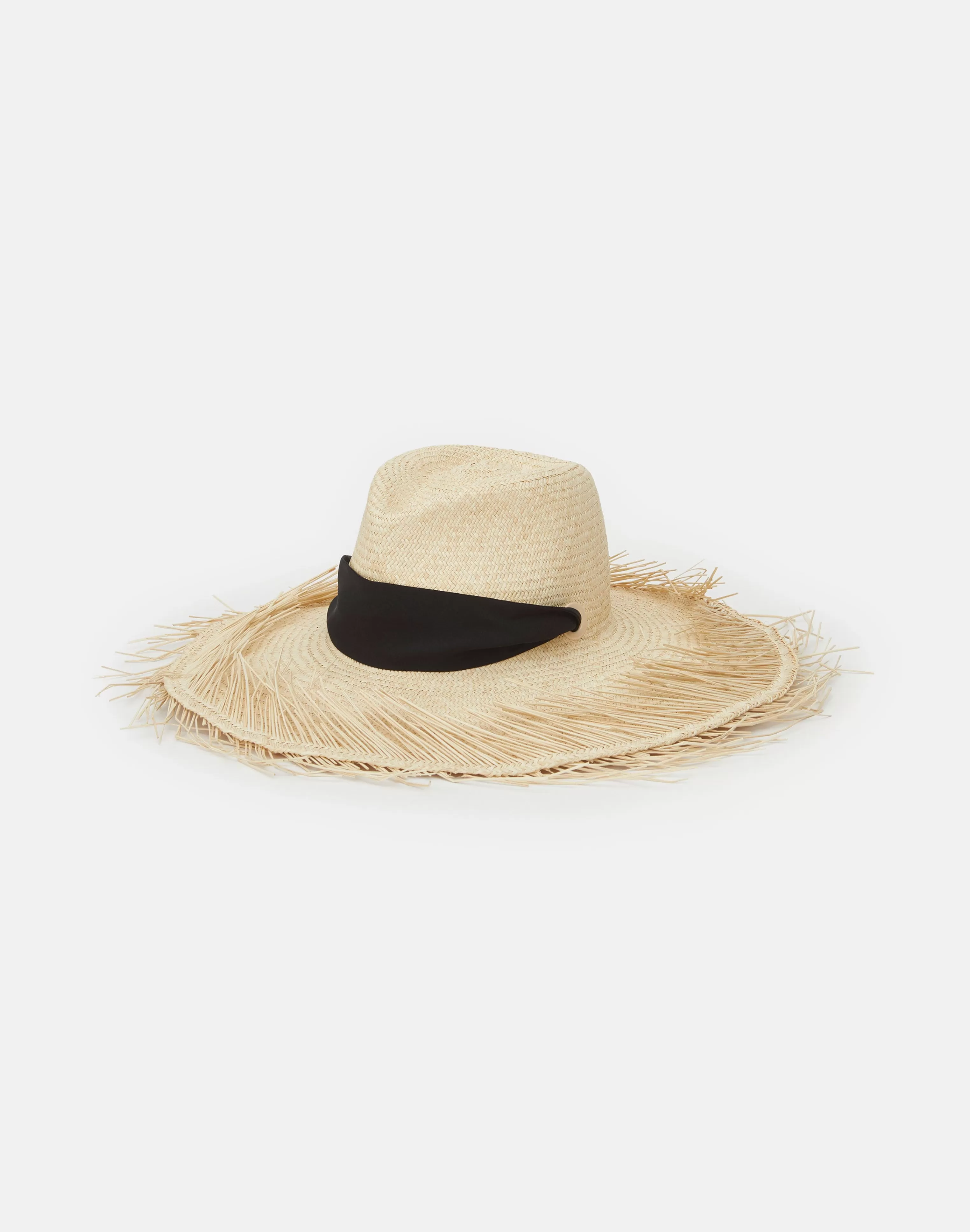 Handwoven Straw Fringed Hat<Lafayette 148 New York Hot