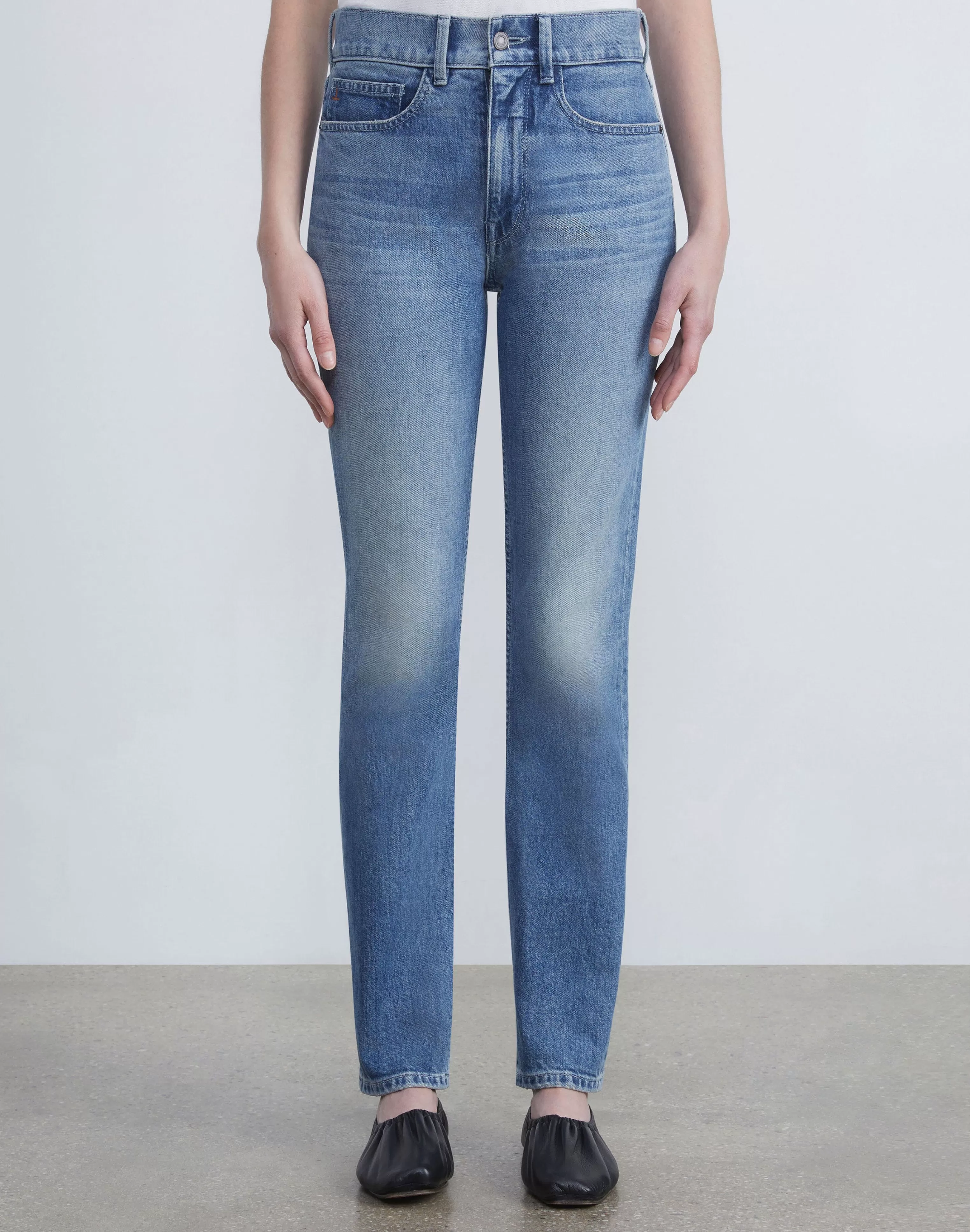 L148 Denim Reeve Straight Jean<Lafayette 148 New York Cheap