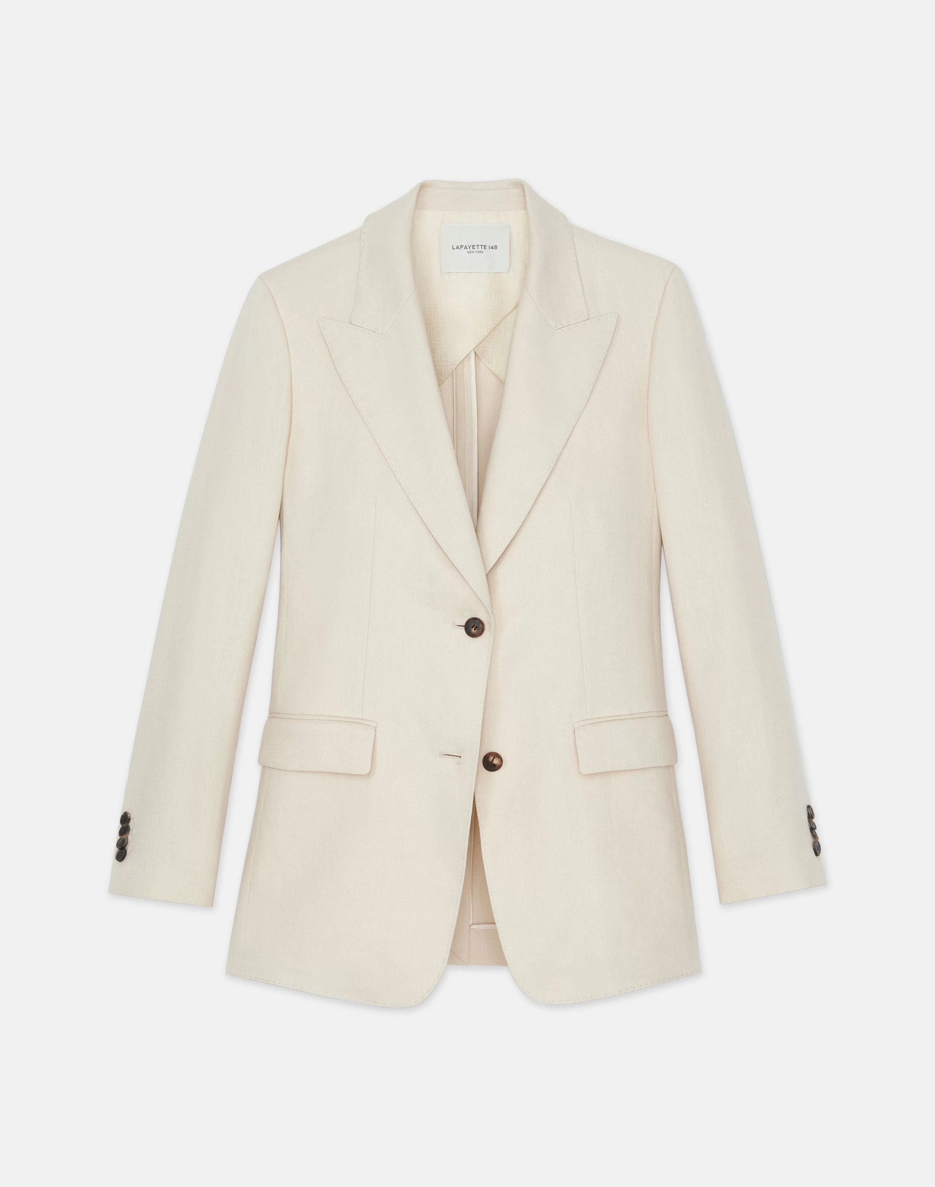 Linen Peak Lapel Blazer<Lafayette 148 New York Clearance