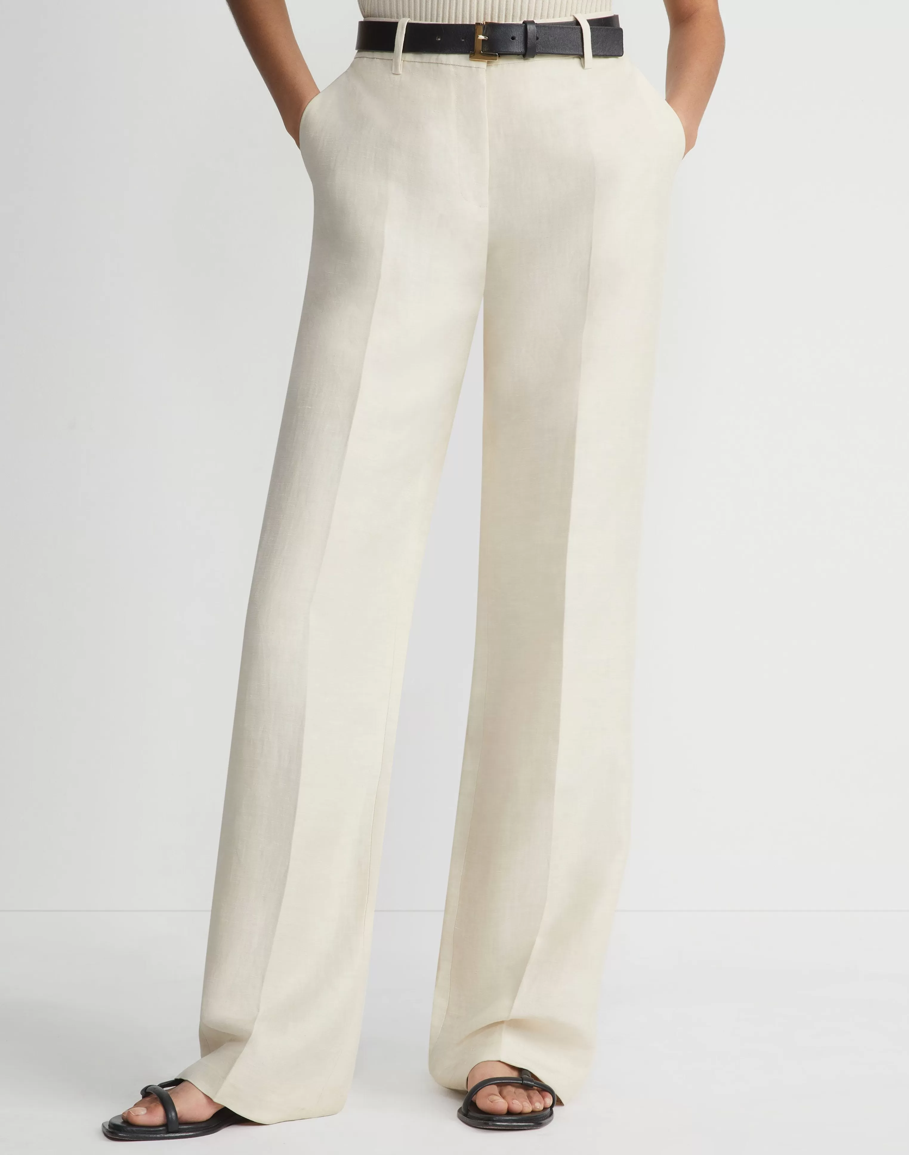 Linen-Viscose Gates Pant<Lafayette 148 New York New