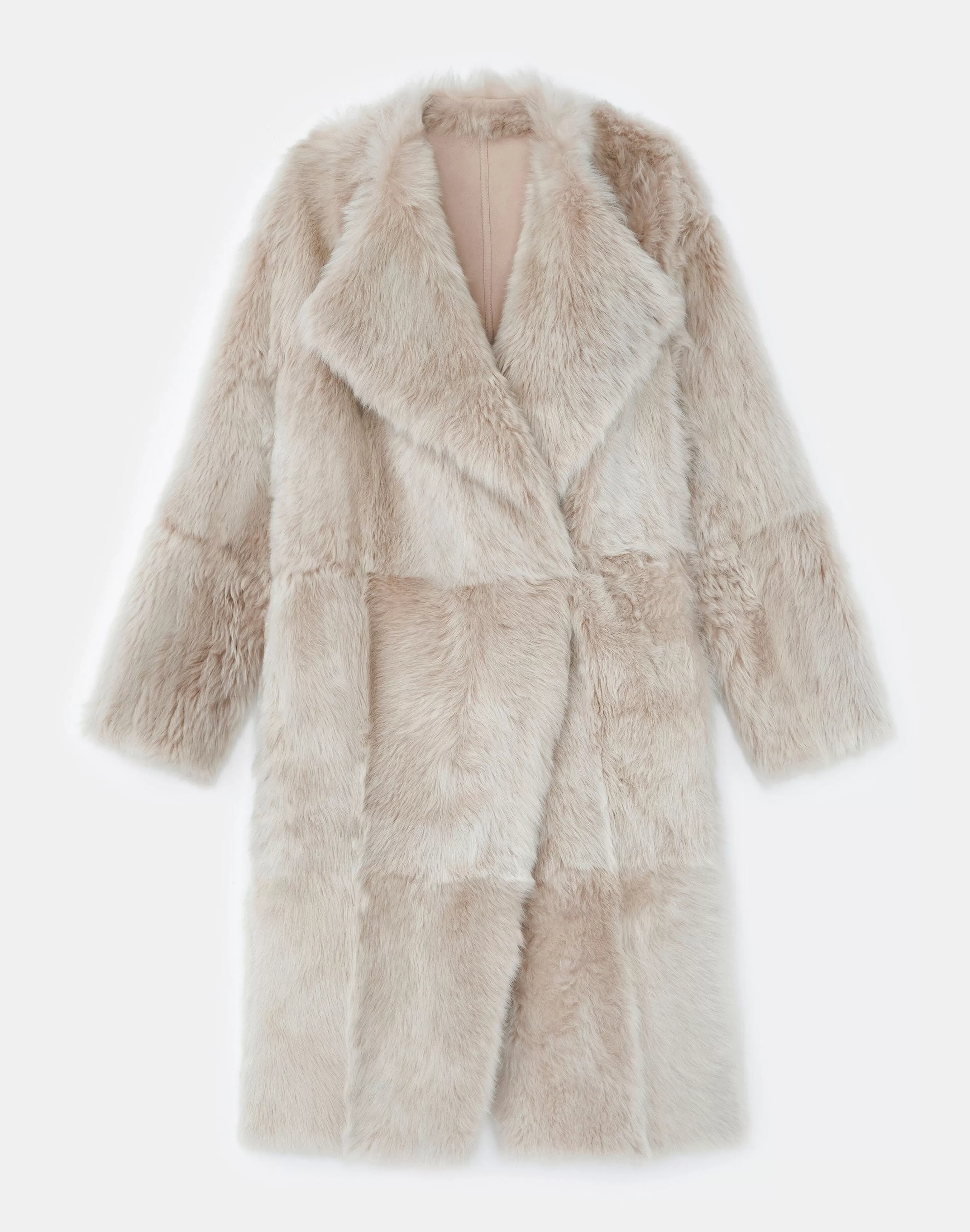 Long Hair Shearling Reversible Oversized Coat<Lafayette 148 New York Clearance