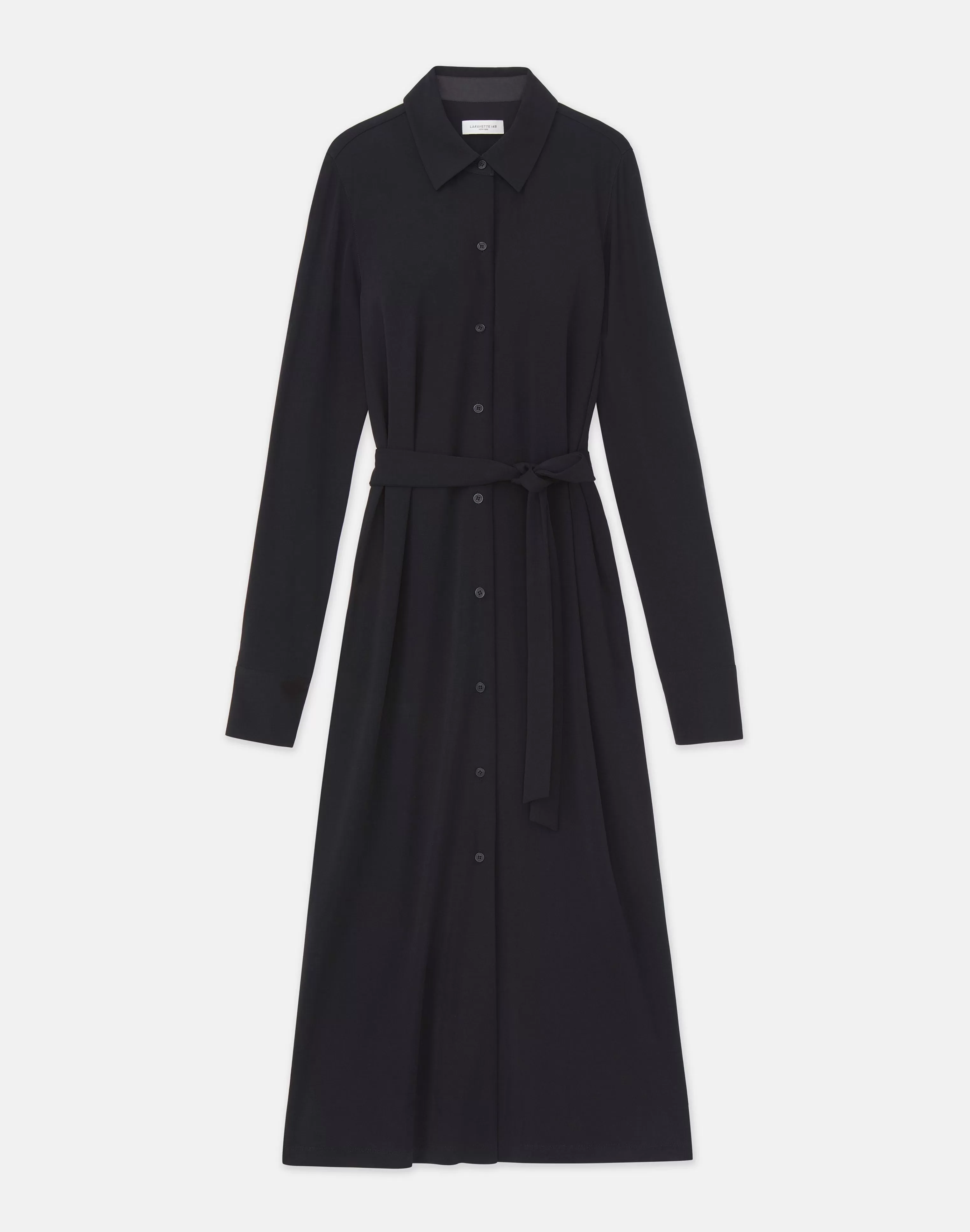 Matte Jersey Belted Shirtdress<Lafayette 148 New York Store