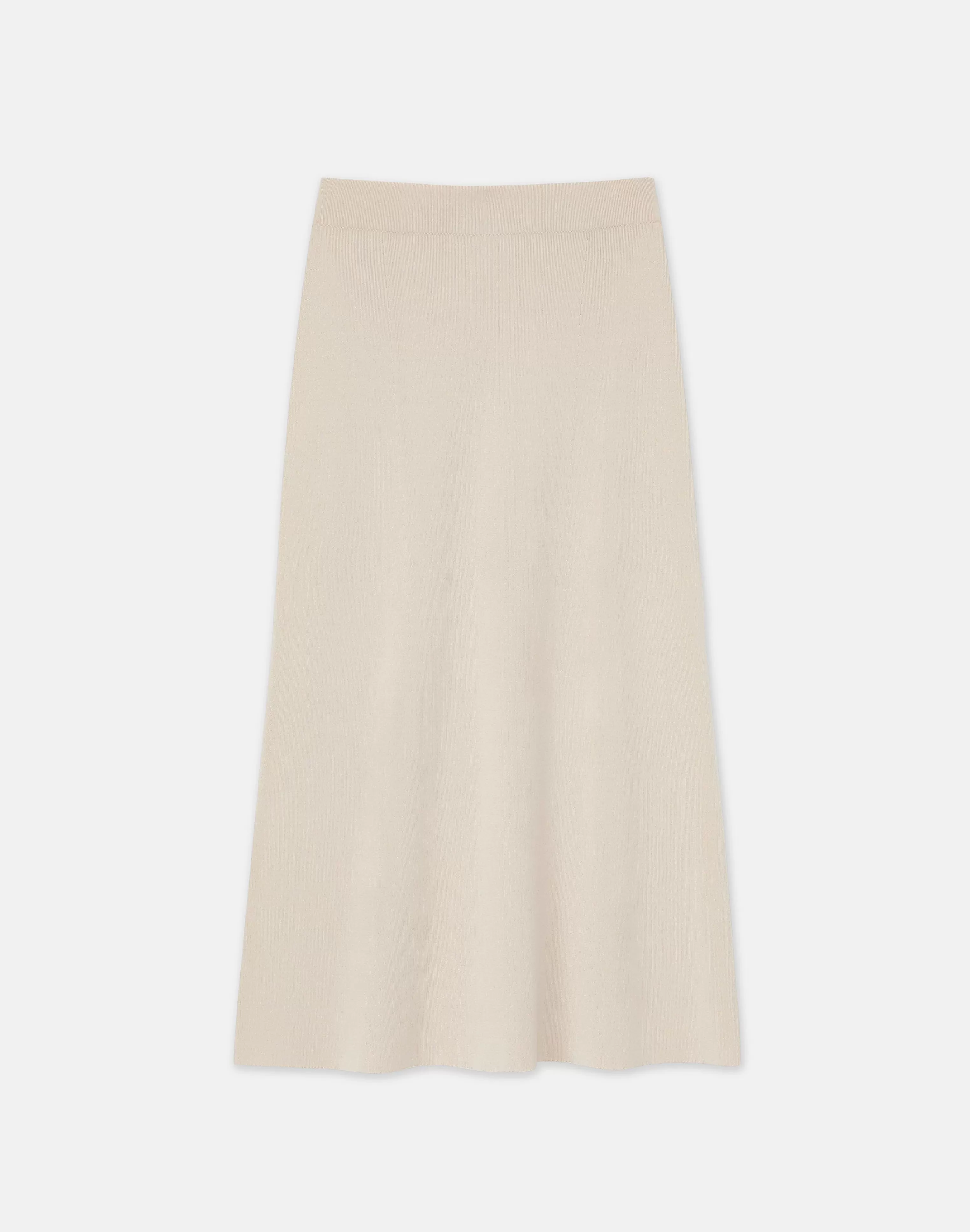 Mercerized Cotton Ribbed Skirt<Lafayette 148 New York Best