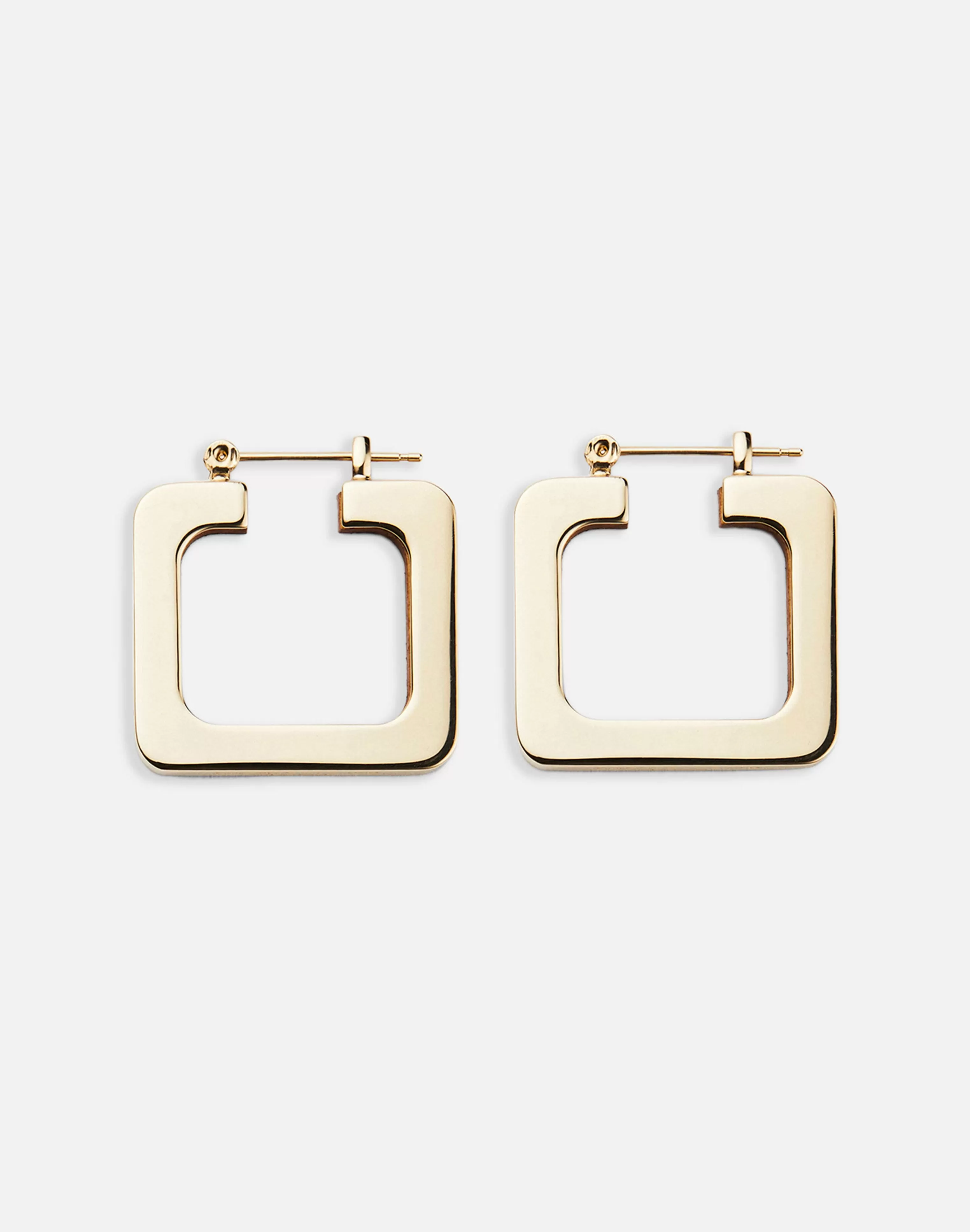 Metal & Teak Block Reversible Hoop Earrings<Lafayette 148 New York Best