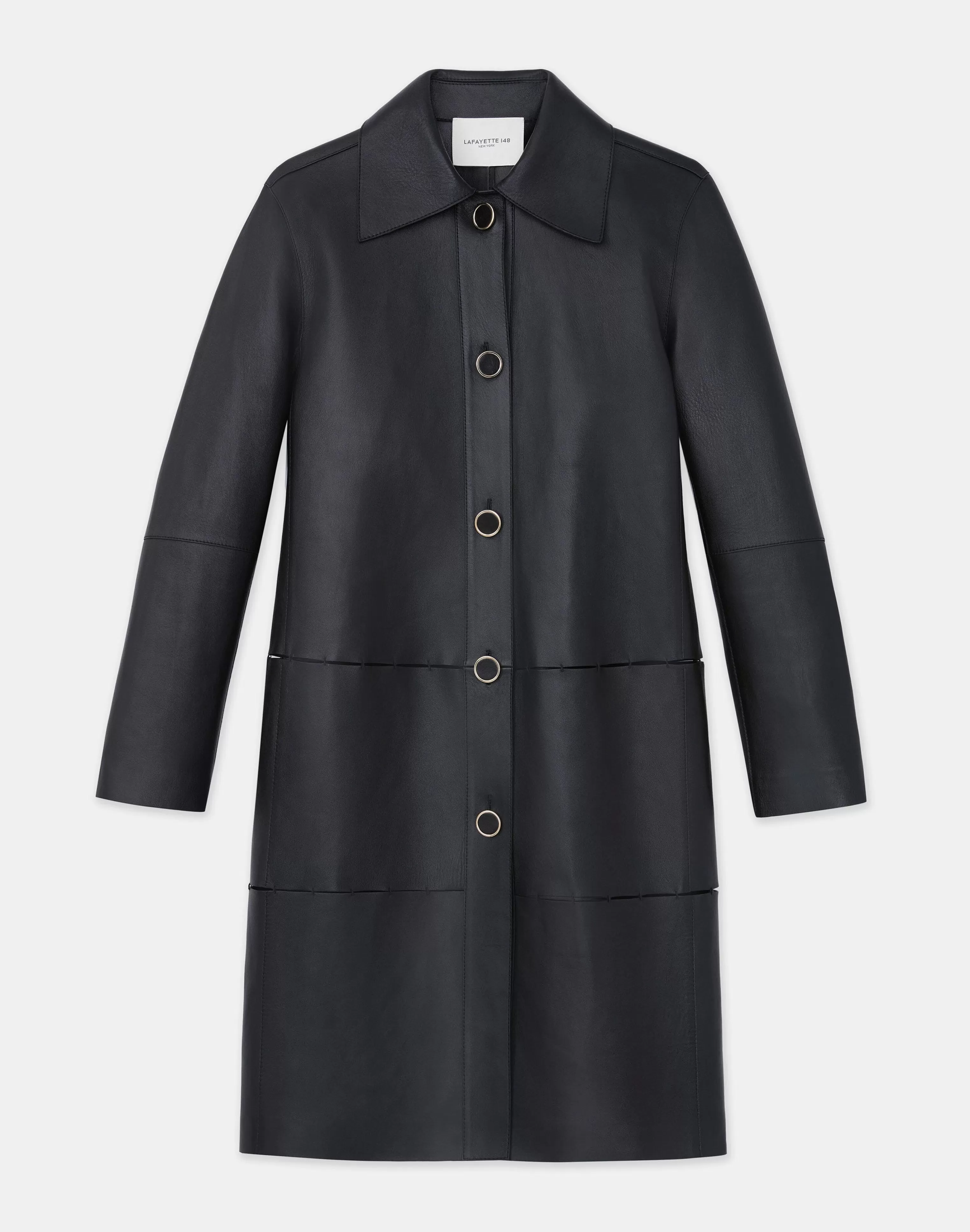 Nappa Leather Double Face Oversized Coat<Lafayette 148 New York Best