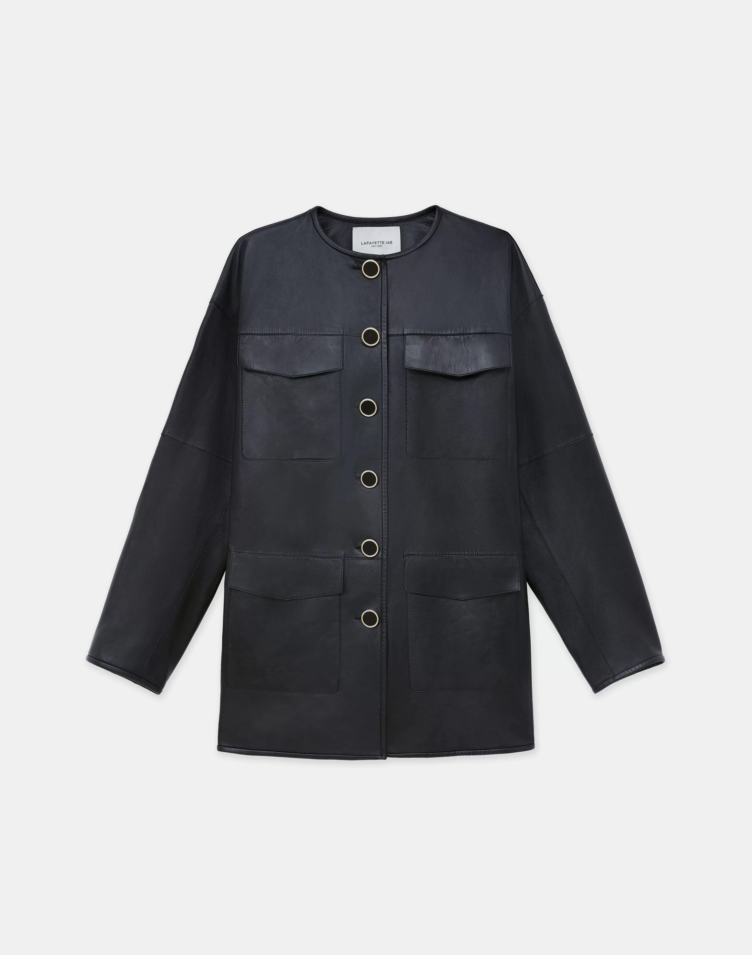 Nappa Leather Quilted Coat<Lafayette 148 New York Online