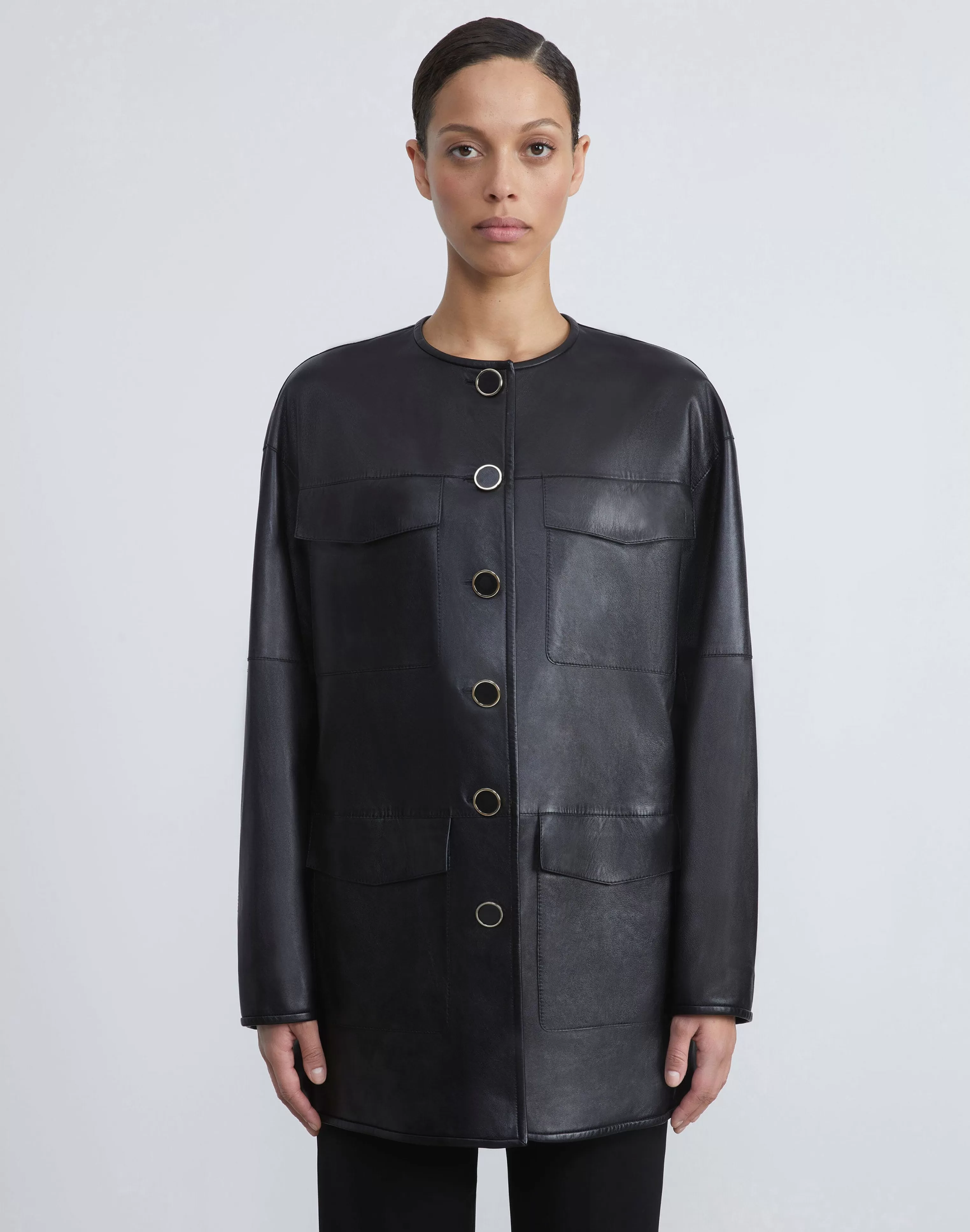 Nappa Leather Quilted Coat<Lafayette 148 New York Online