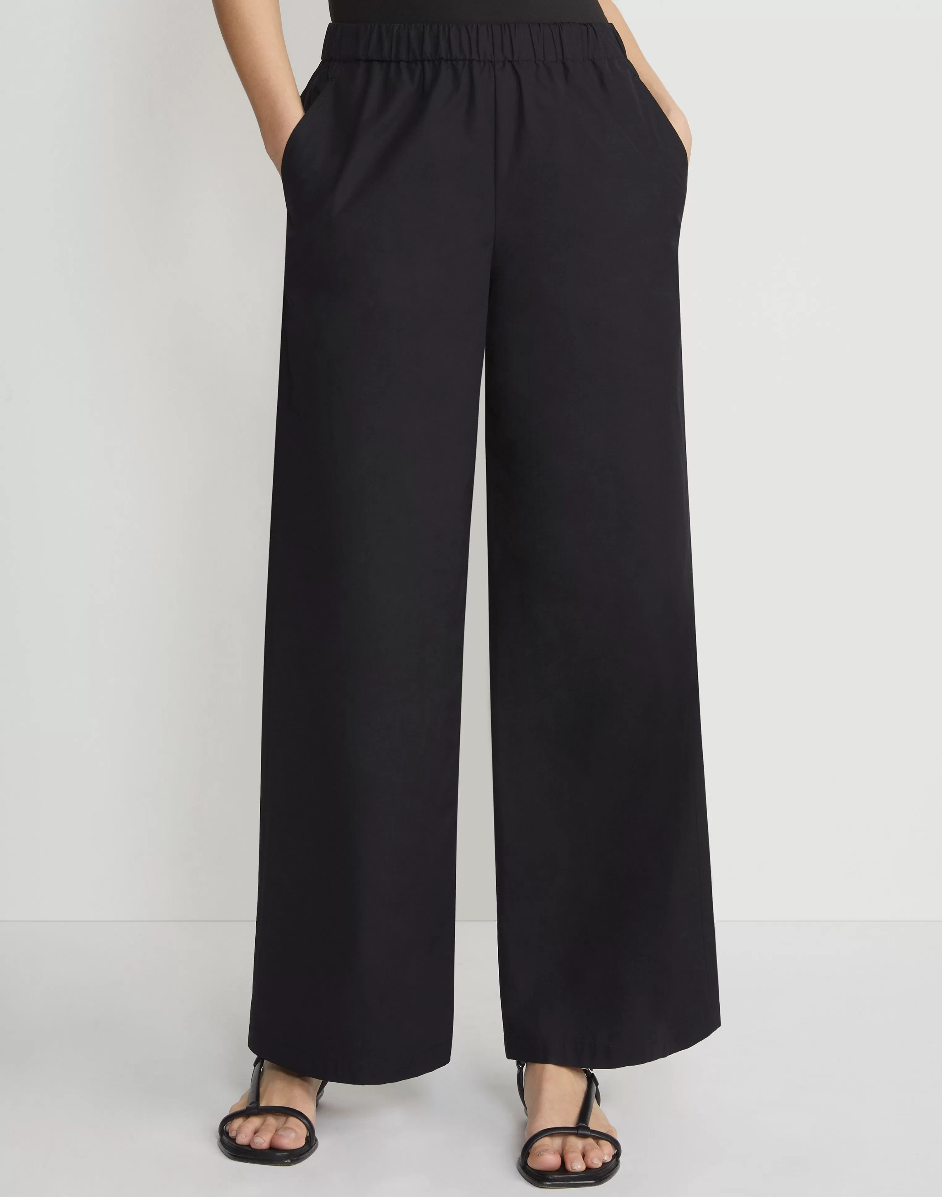 Organic Cotton Poplin Riverside Pant<Lafayette 148 New York Shop