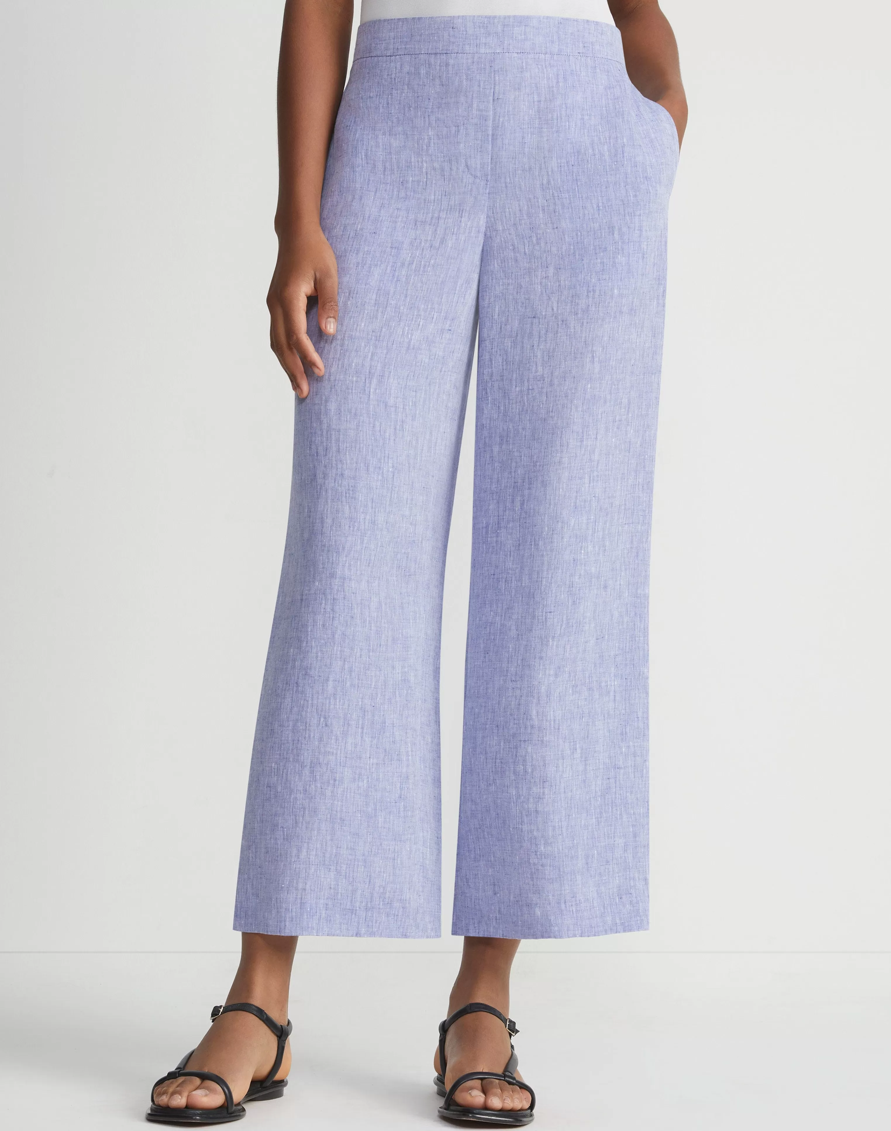 Organic Linen Columbus Cropped Pant<Lafayette 148 New York Fashion