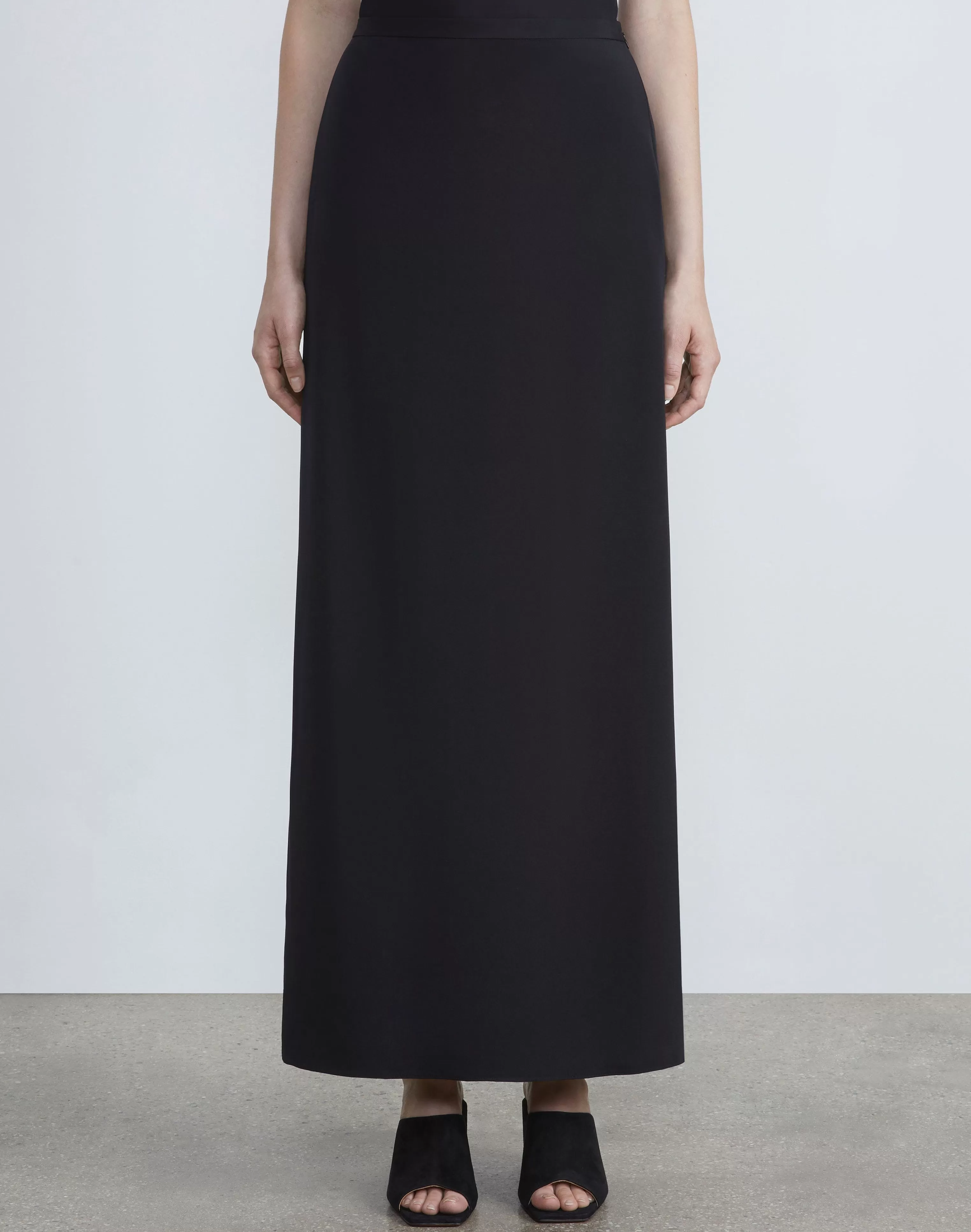 Organic Silk Stretch Crepe De Chine Skirt<Lafayette 148 New York Flash Sale