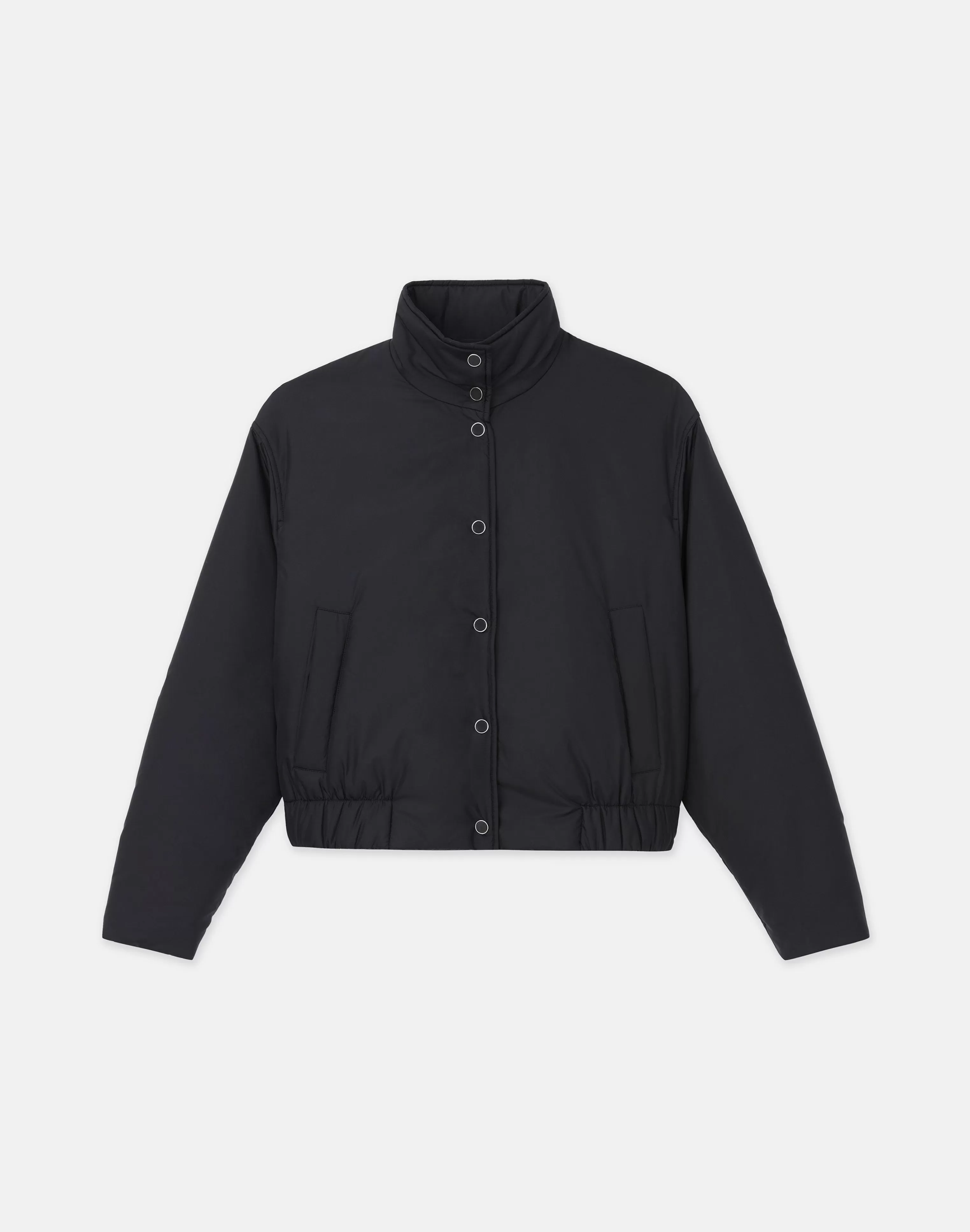 Recycled Poly Stand Collar Puffer Jacket<Lafayette 148 New York Fashion