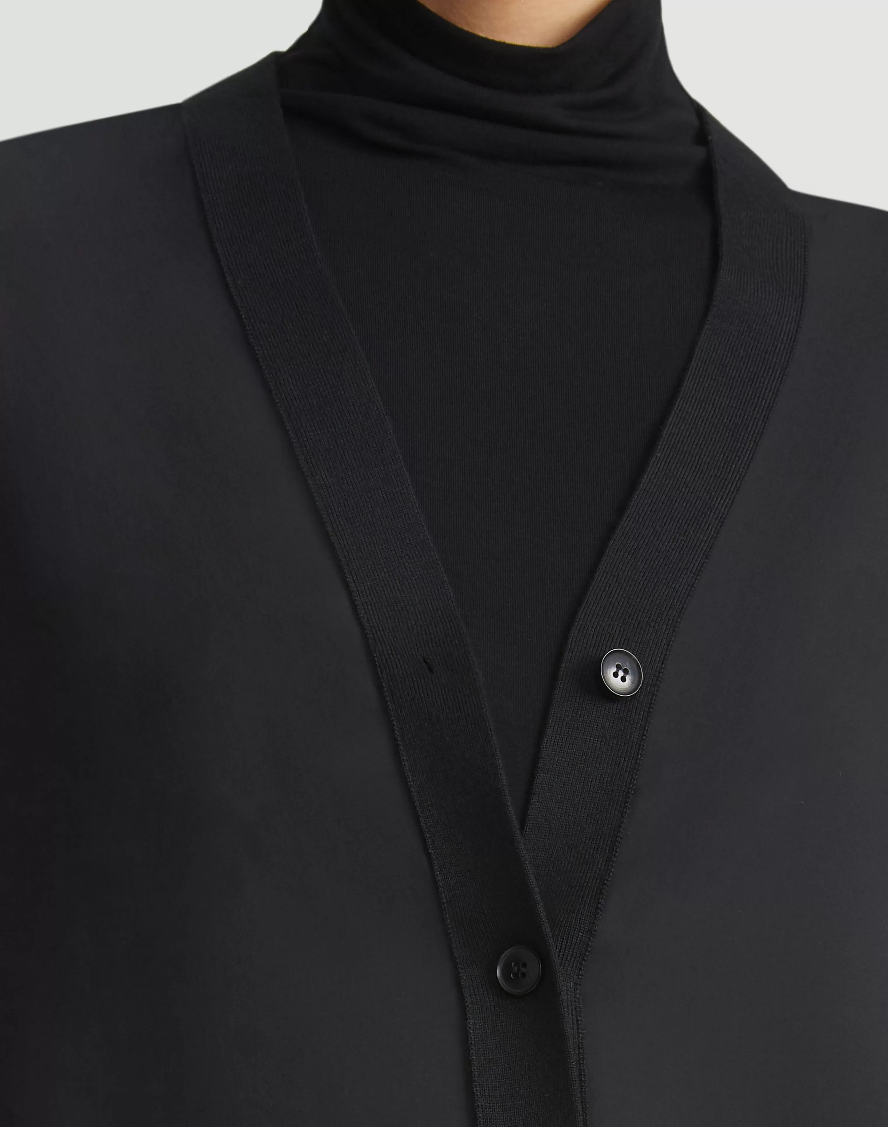 Responsible Fine Gauge Merino & Organic Silk Georgette Cardigan<Lafayette 148 New York Flash Sale