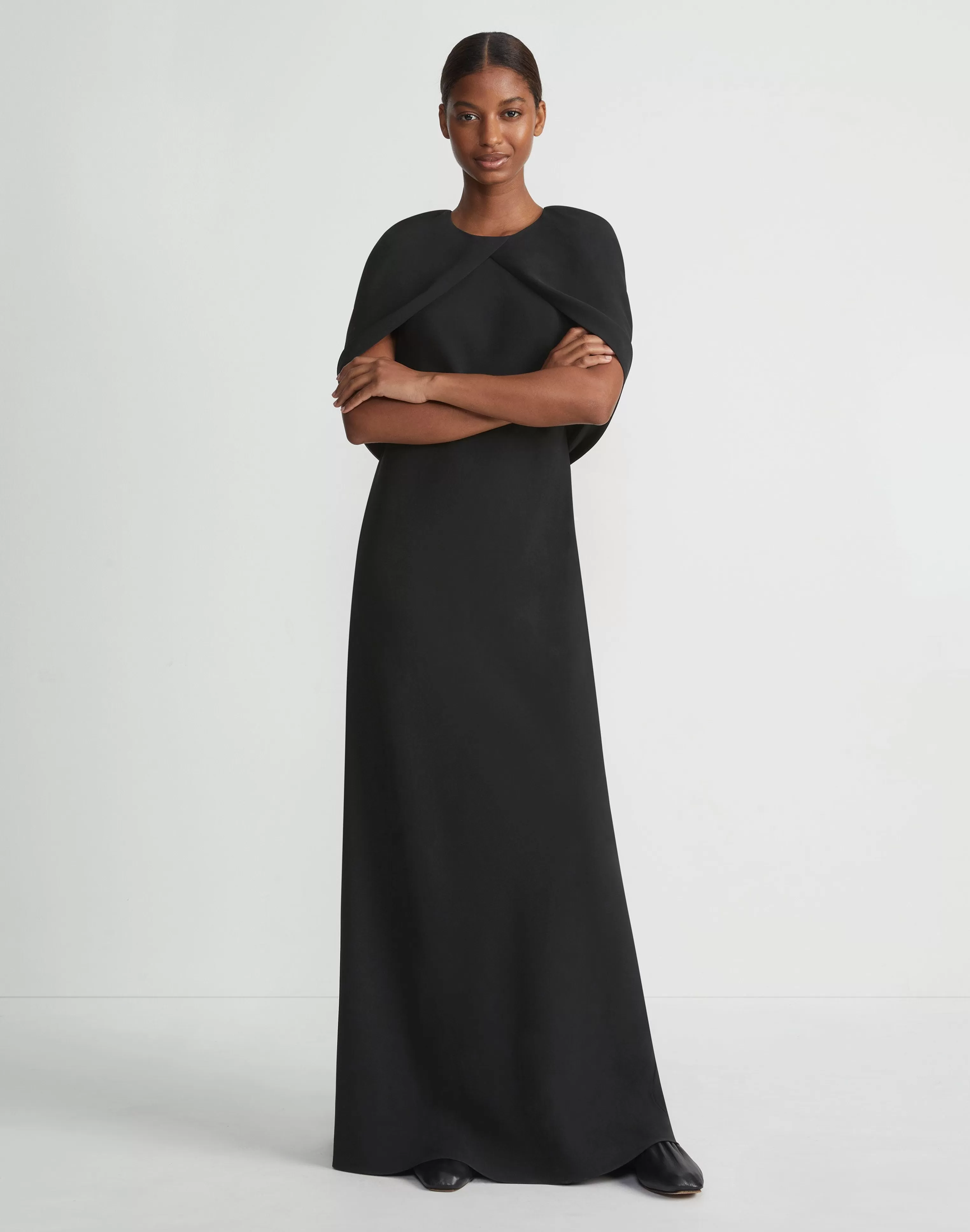 Responsible Finesse Crepe Convertible Shawl Gown<Lafayette 148 New York Online