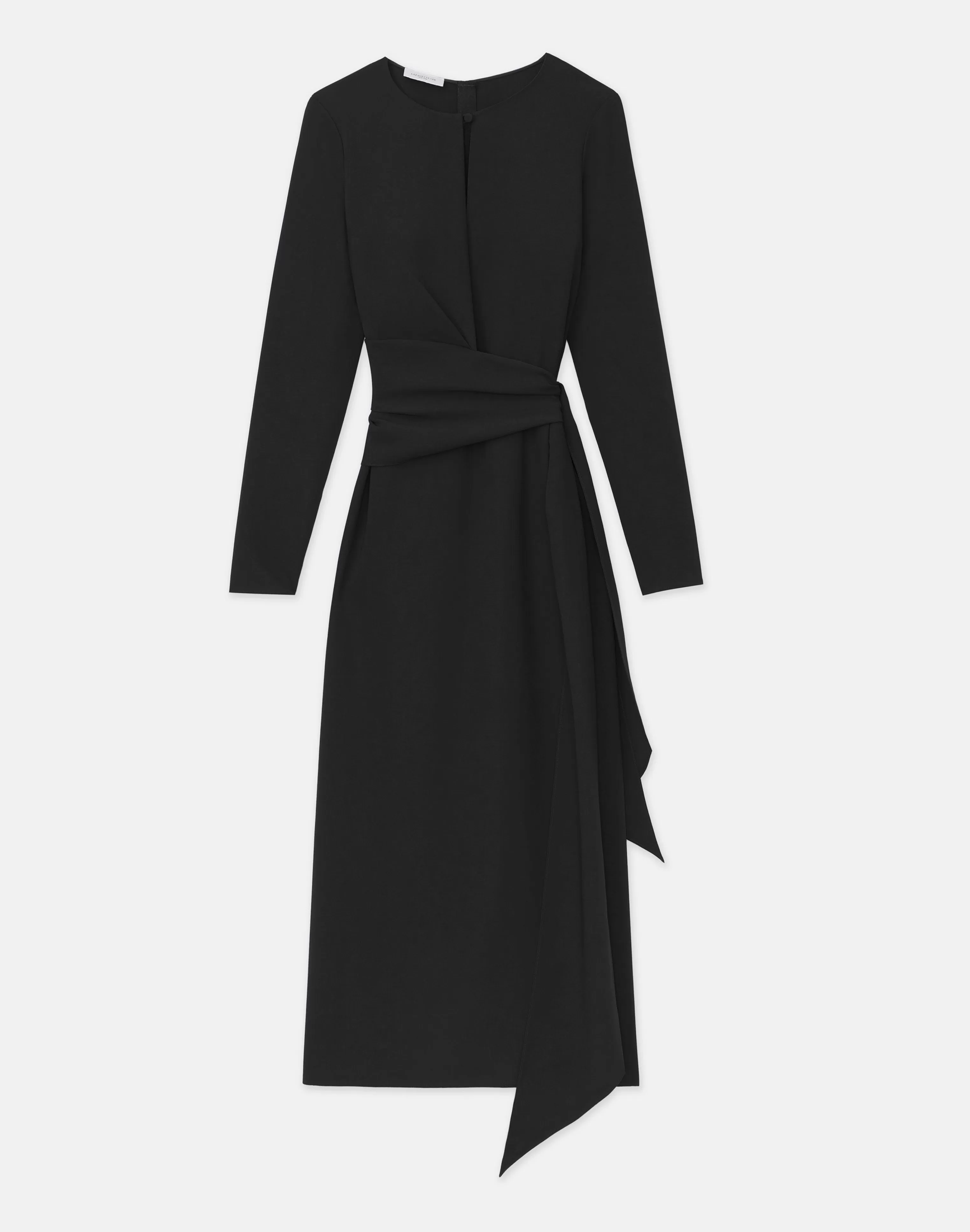 Responsible Finesse Crepe Keyhole Wrap Sash Dress<Lafayette 148 New York Store