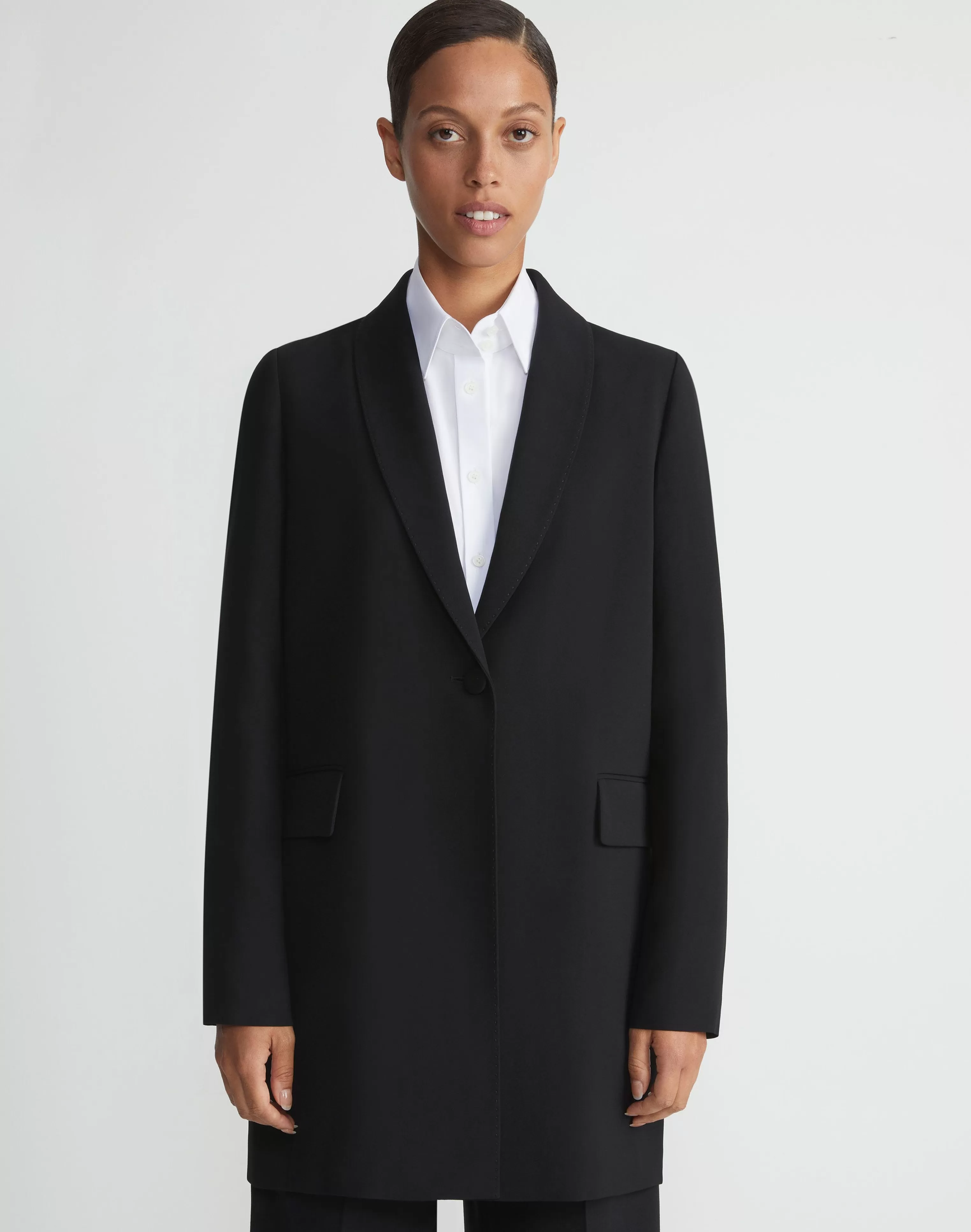 Responsible Finesse Crepe Shawl Collar Jacket<Lafayette 148 New York Cheap