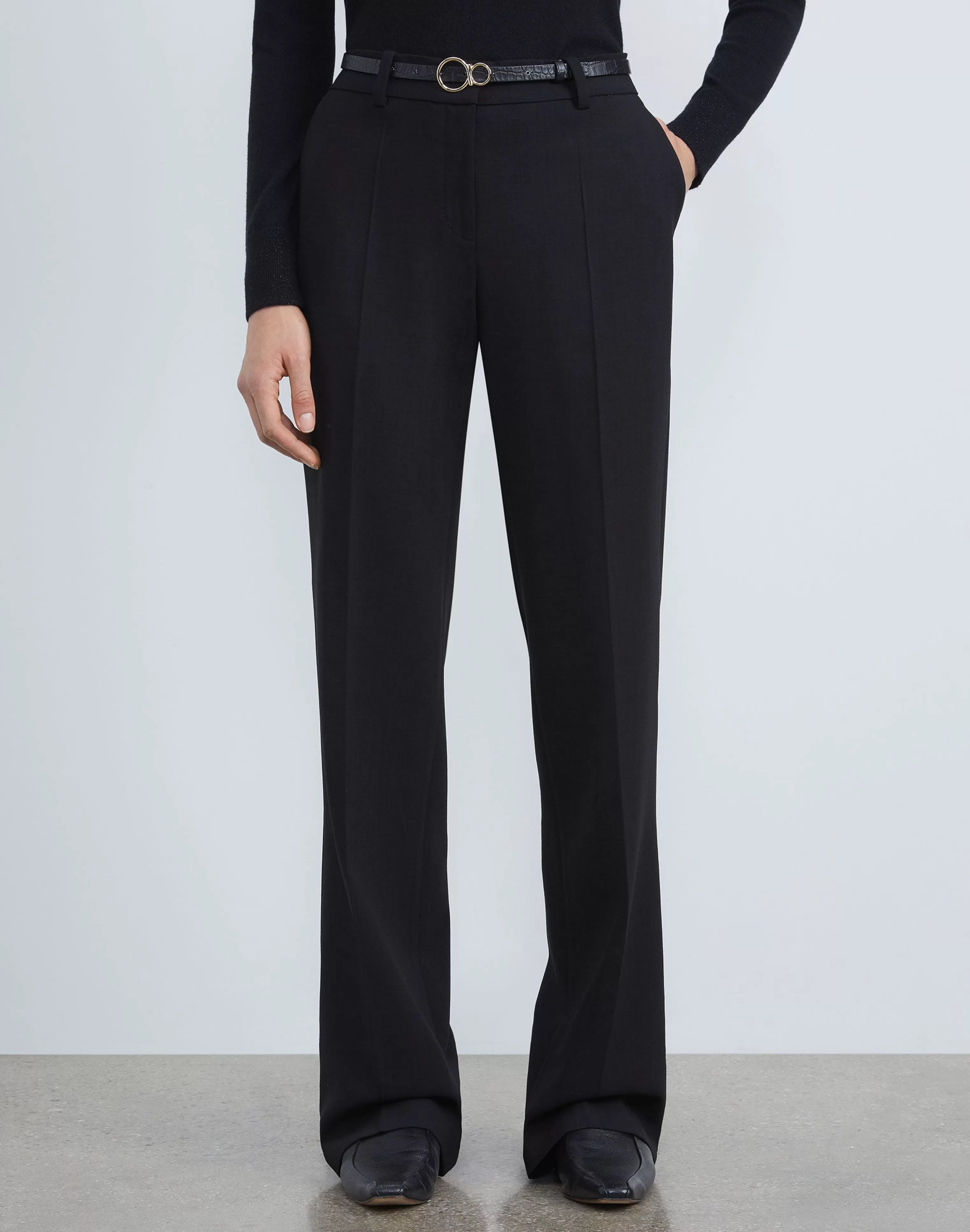 Responsible Wool Double Face Gates Pant<Lafayette 148 New York Best Sale