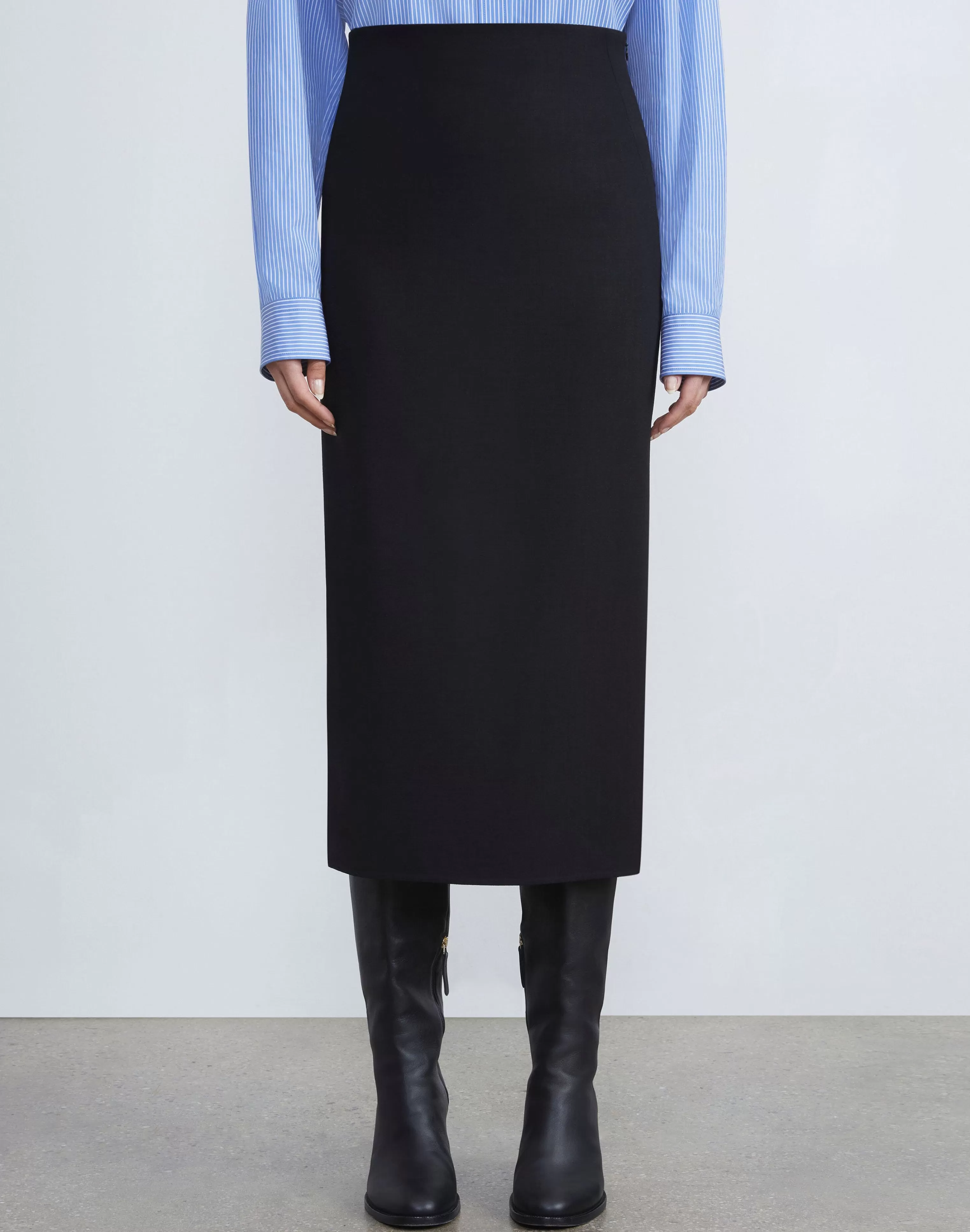 Responsible Wool Double Face Pencil Skirt<Lafayette 148 New York Clearance