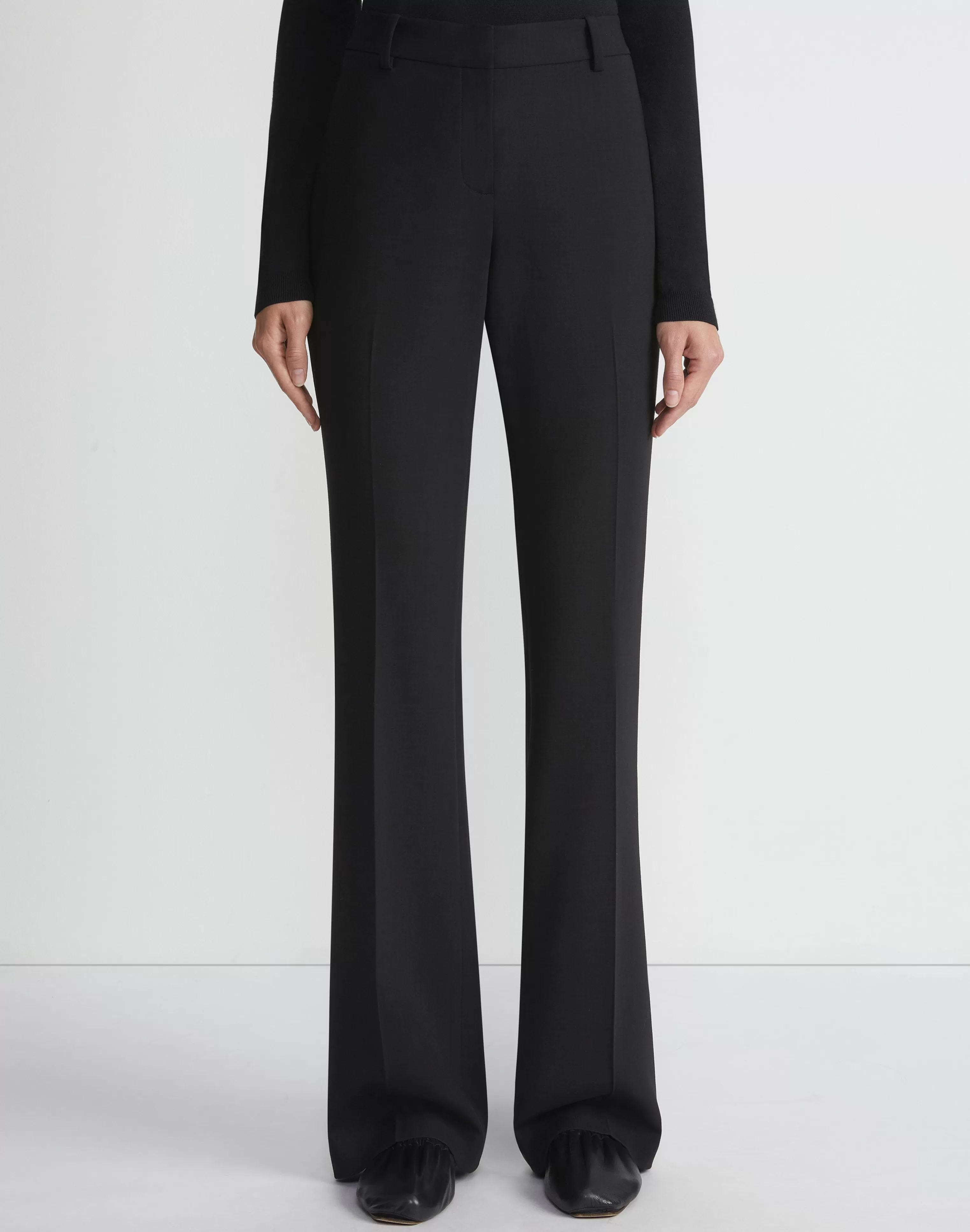 Responsible Wool Double Face Waldorf Flared Pant<Lafayette 148 New York Clearance