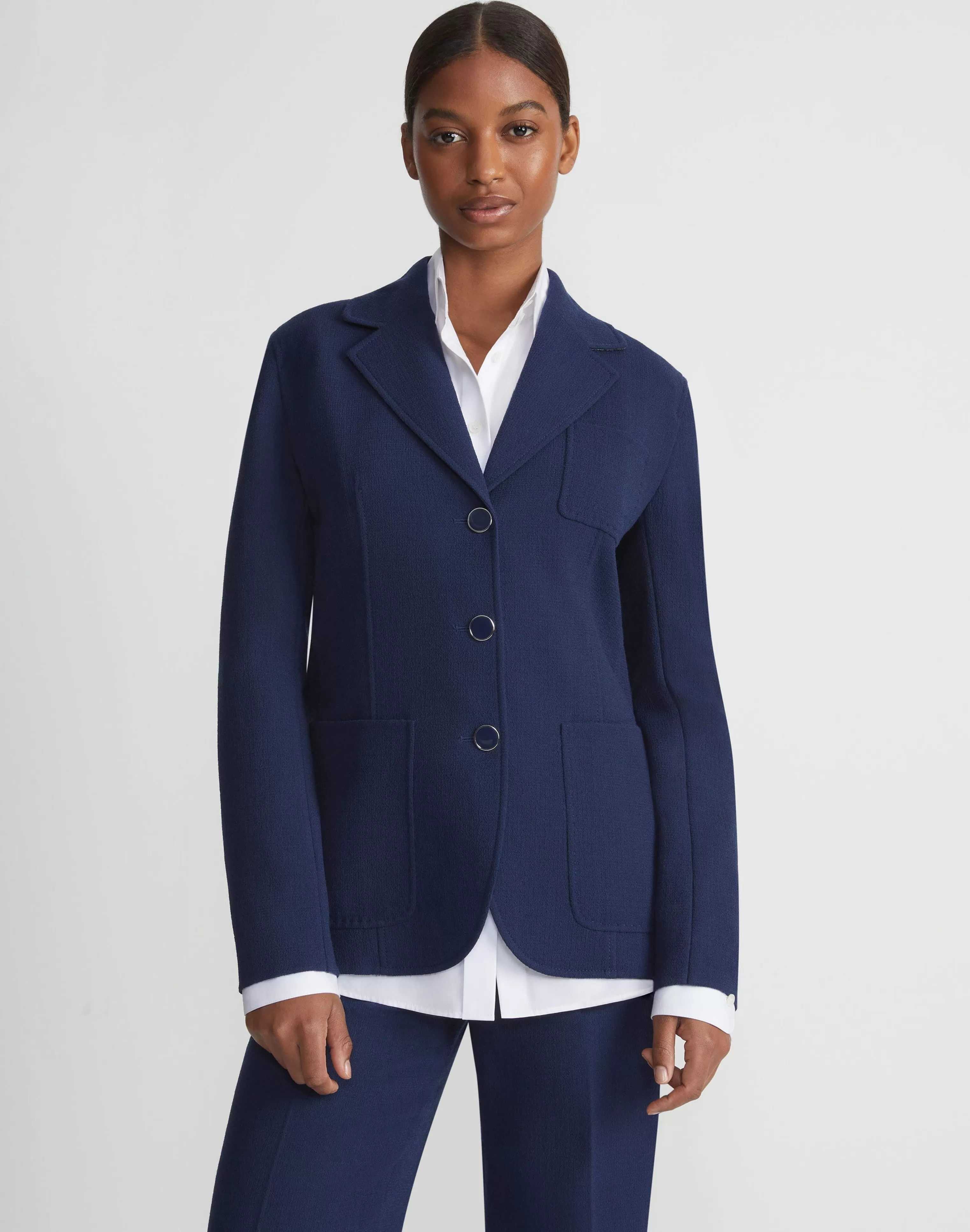 Responsible Wool Nouveau Crepe Chore Jacket<Lafayette 148 New York New