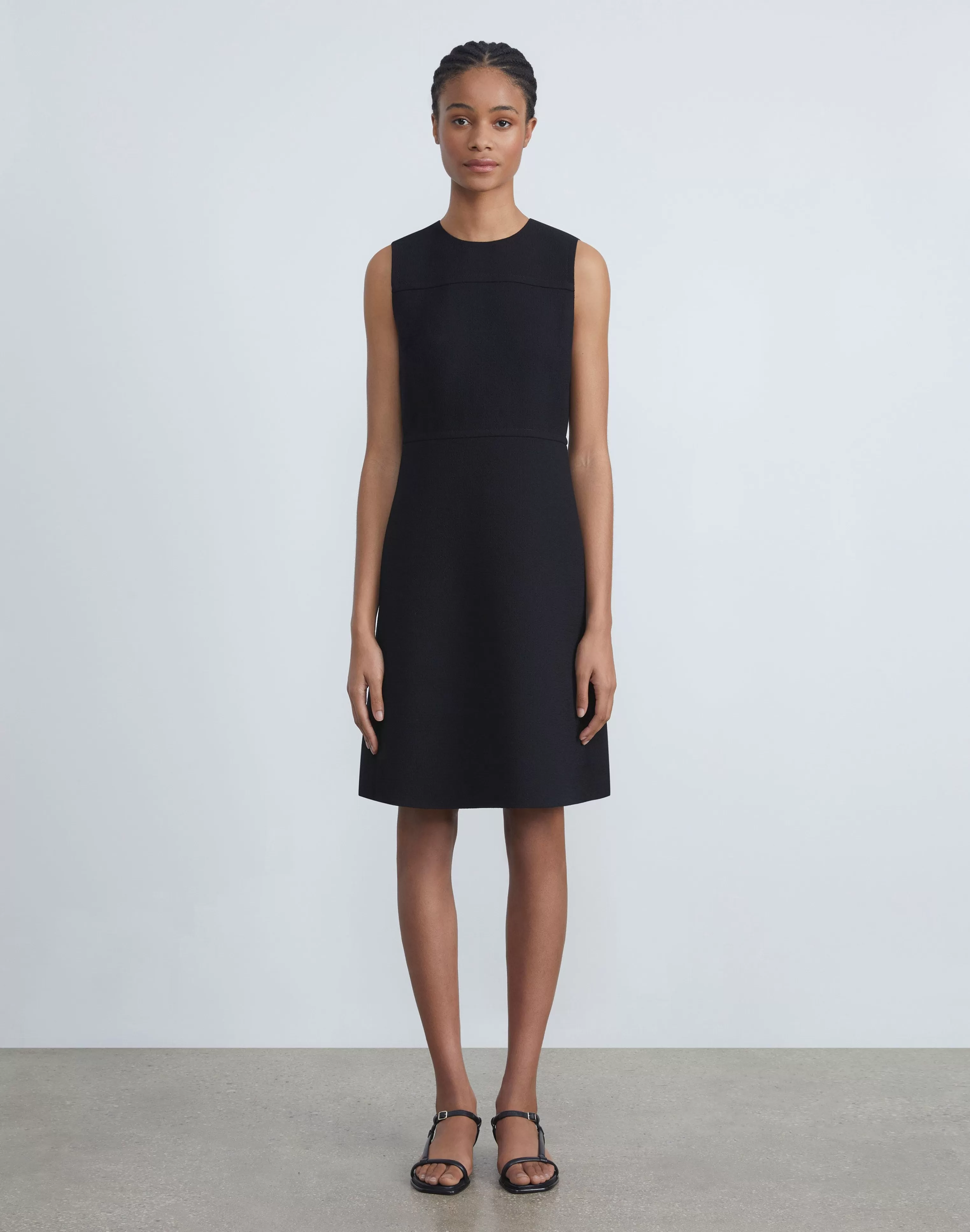 Responsible Wool Nouveau Crepe Sleeveless Dress<Lafayette 148 New York Best Sale