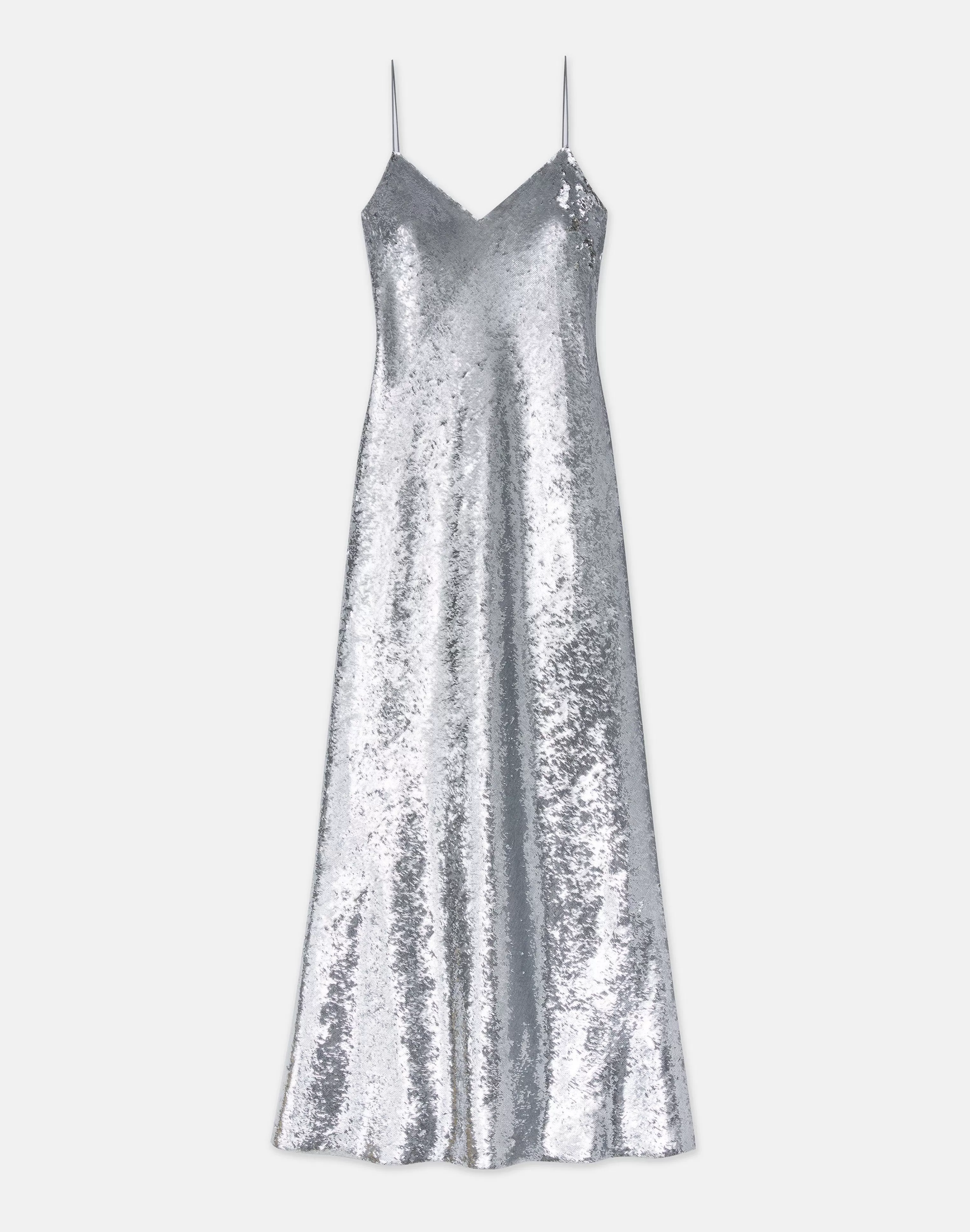 Sequin Chiffon Bias Gown<Lafayette 148 New York Cheap