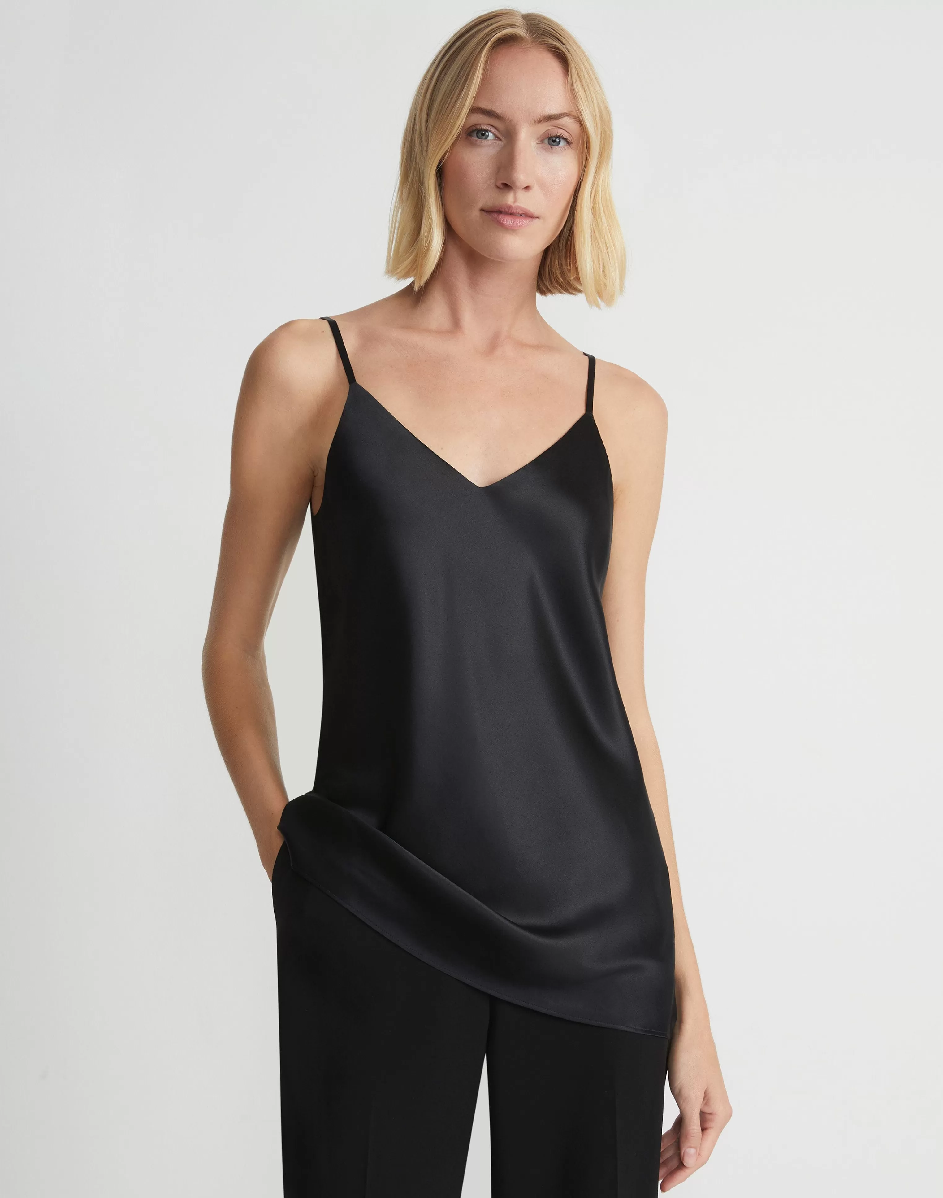 Silk Charmeuse Bias Tank<Lafayette 148 New York Discount