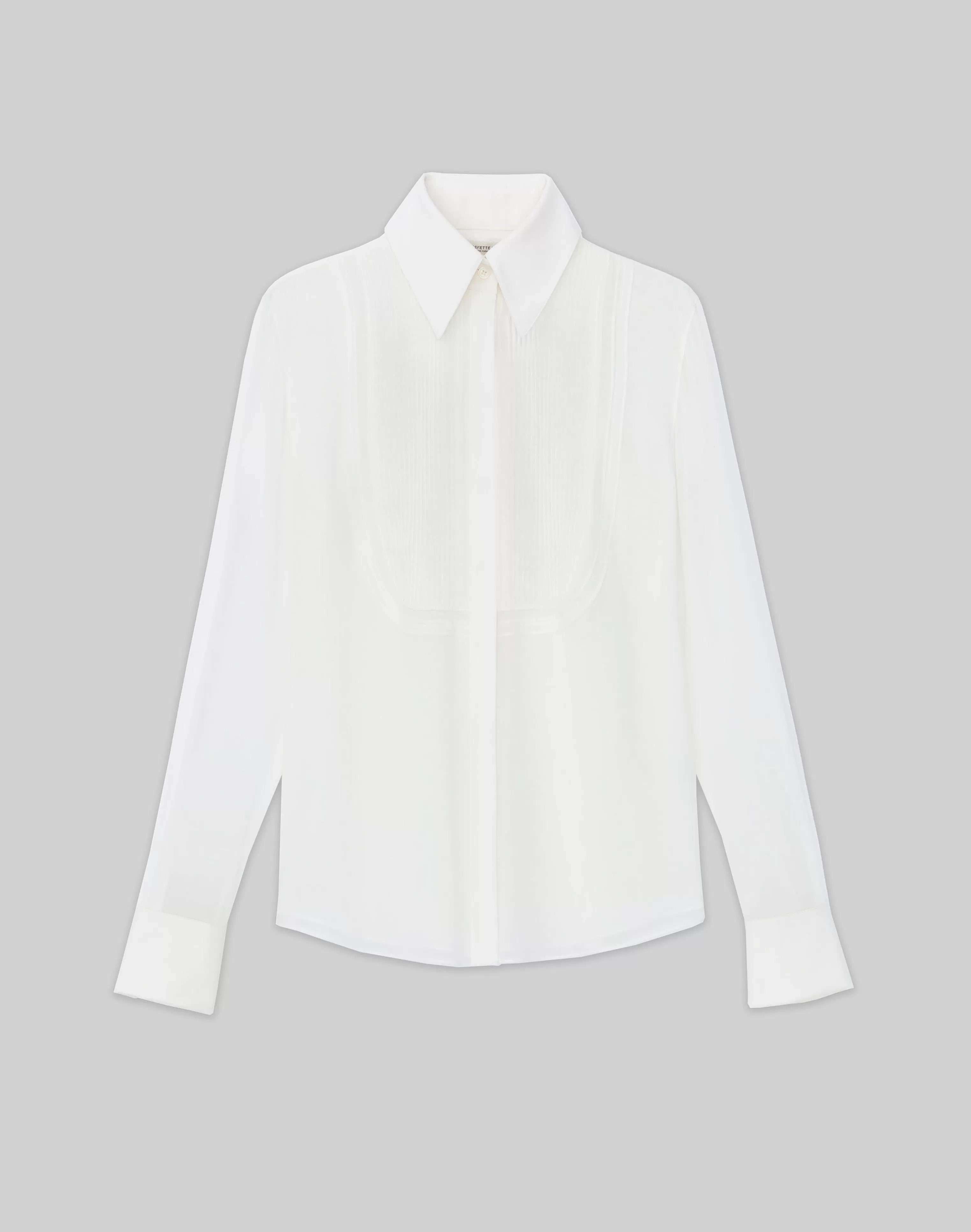 Silk Georgette Pintuck Bib Blouse<Lafayette 148 New York Online