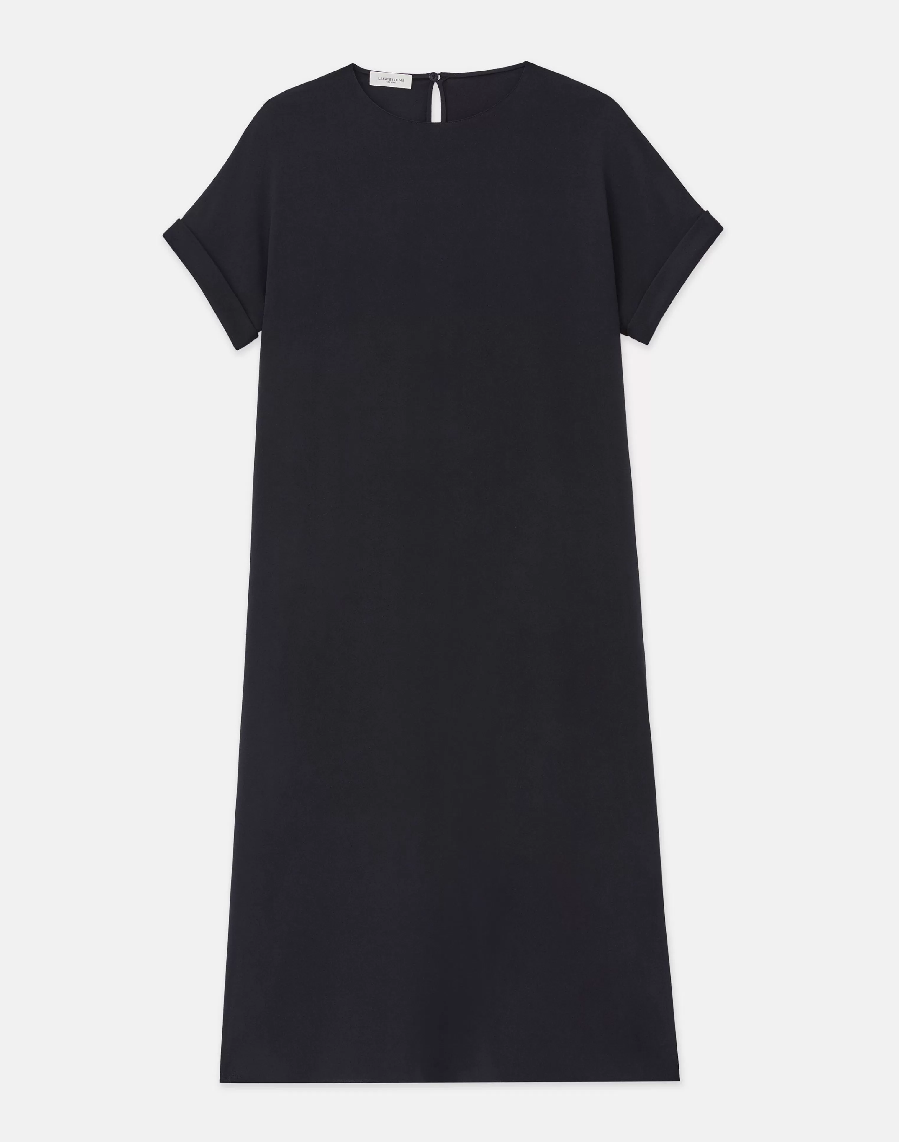 Silk Stretch Georgette T-Shirt Dress<Lafayette 148 New York Clearance