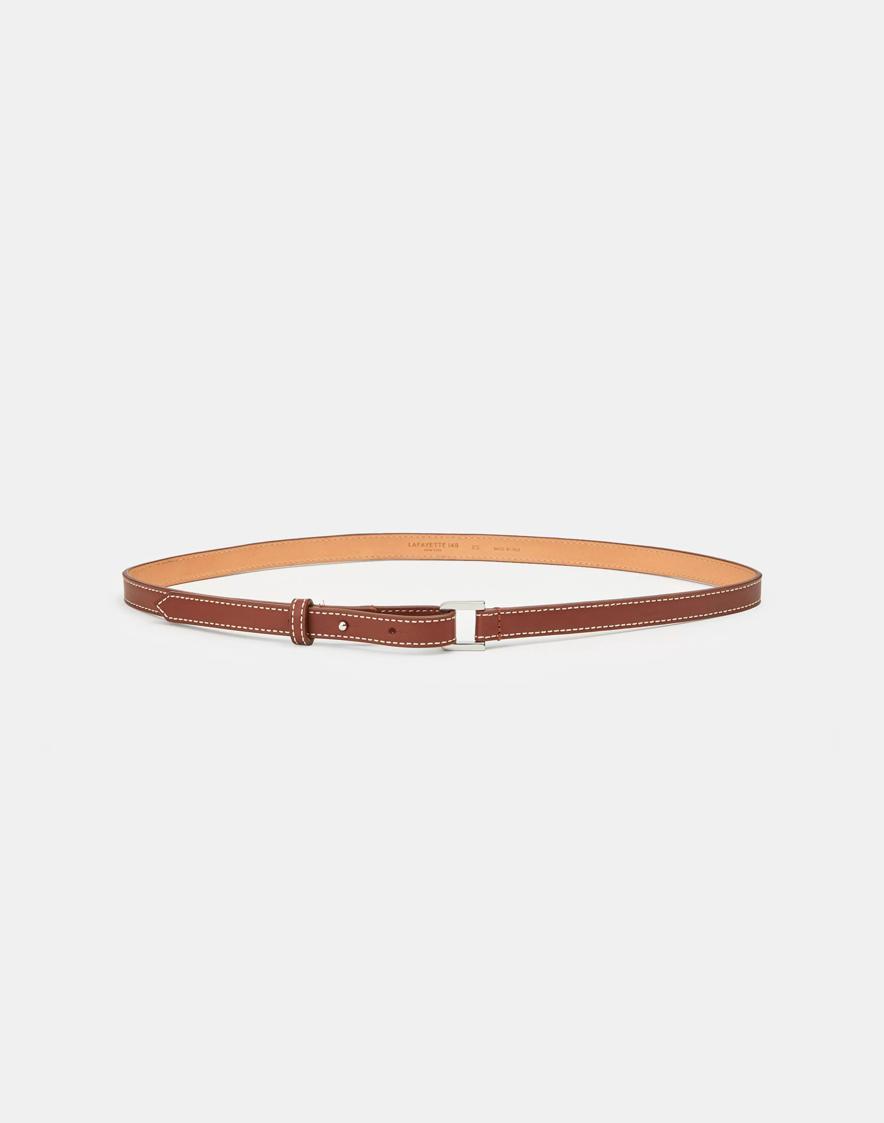 Soft Calfskin Leather Skinny Belt<Lafayette 148 New York Best Sale