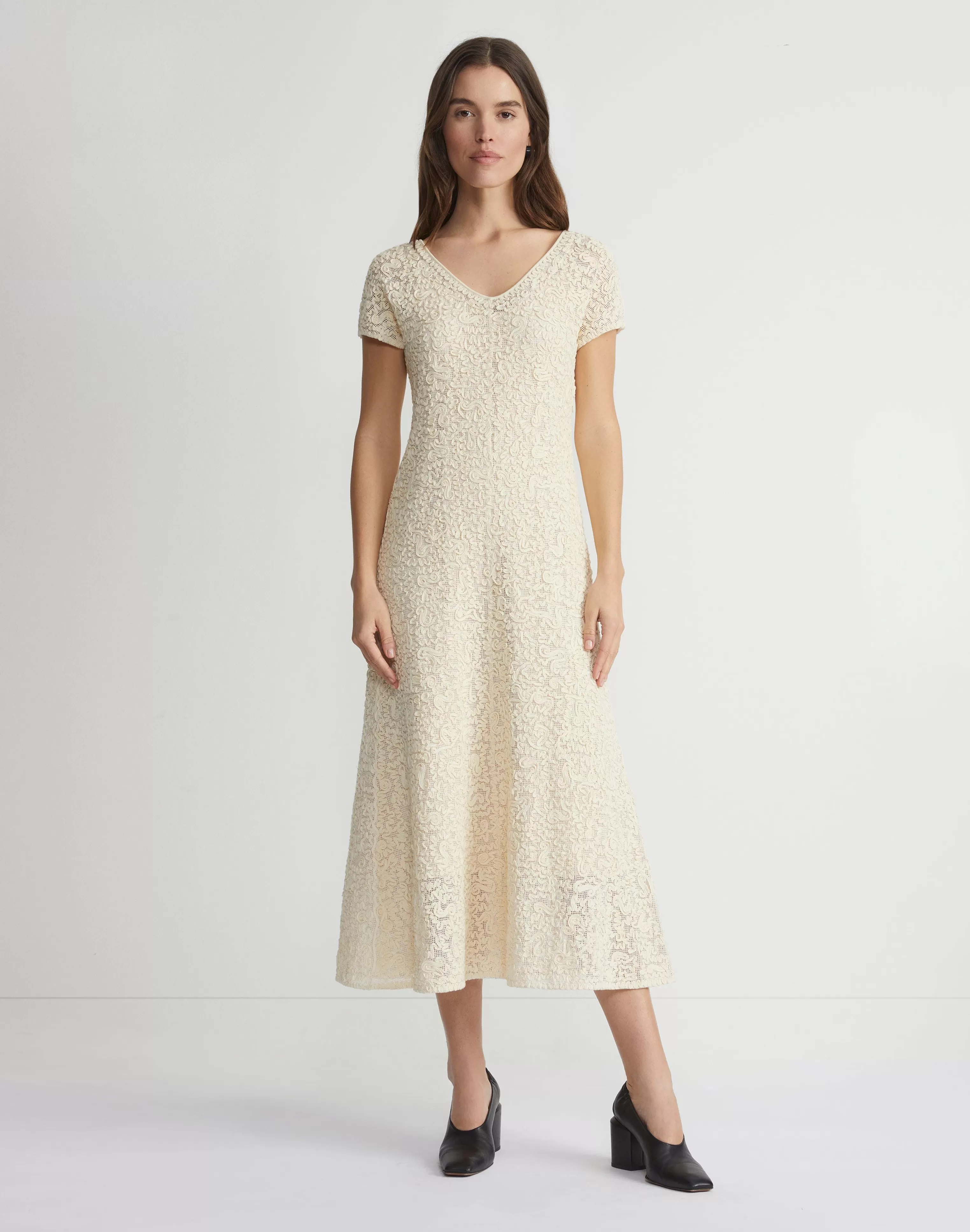 Soutache Embroidered Cotton Dress<Lafayette 148 New York Cheap