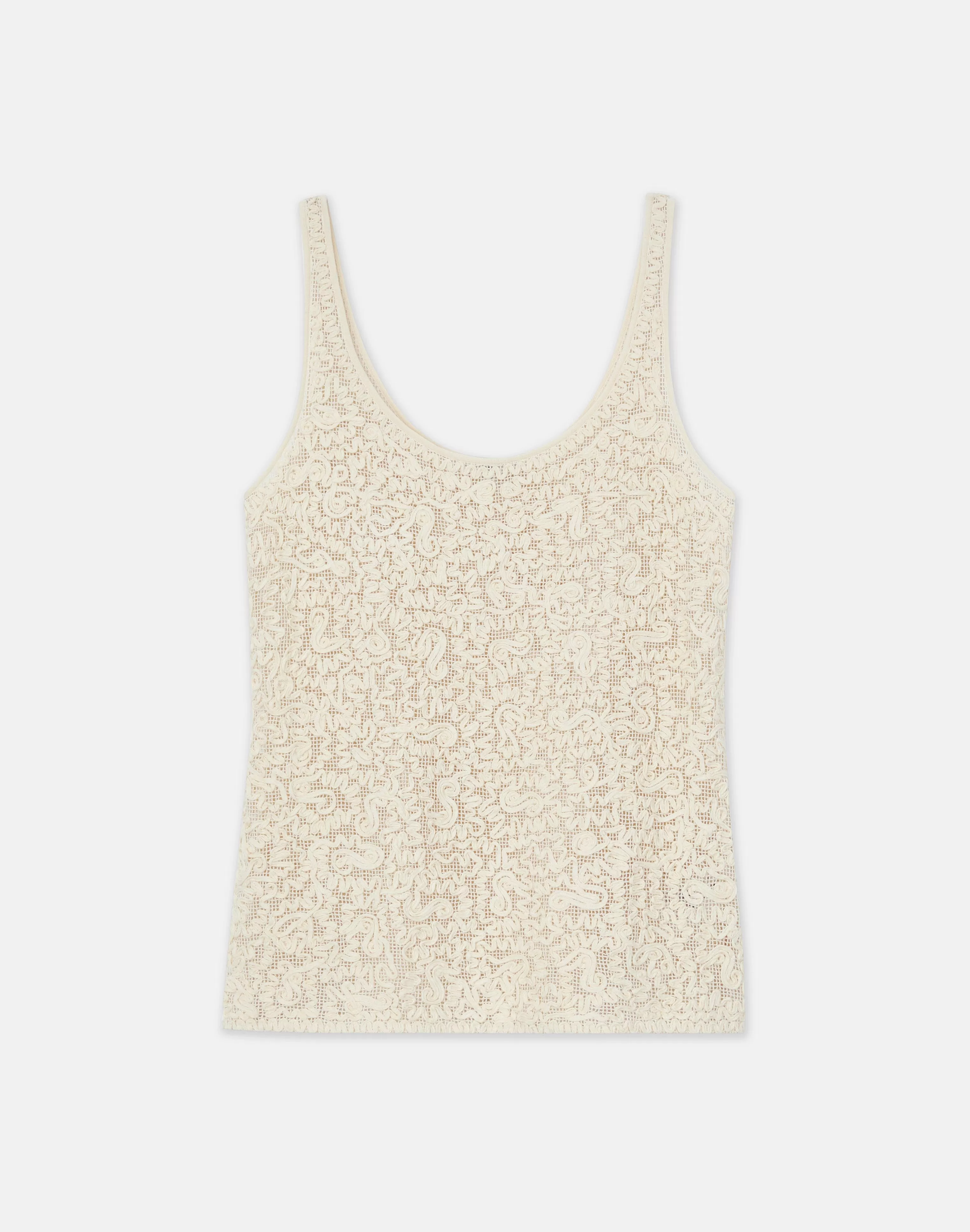 Soutache Embroidered Cotton Tank<Lafayette 148 New York Store